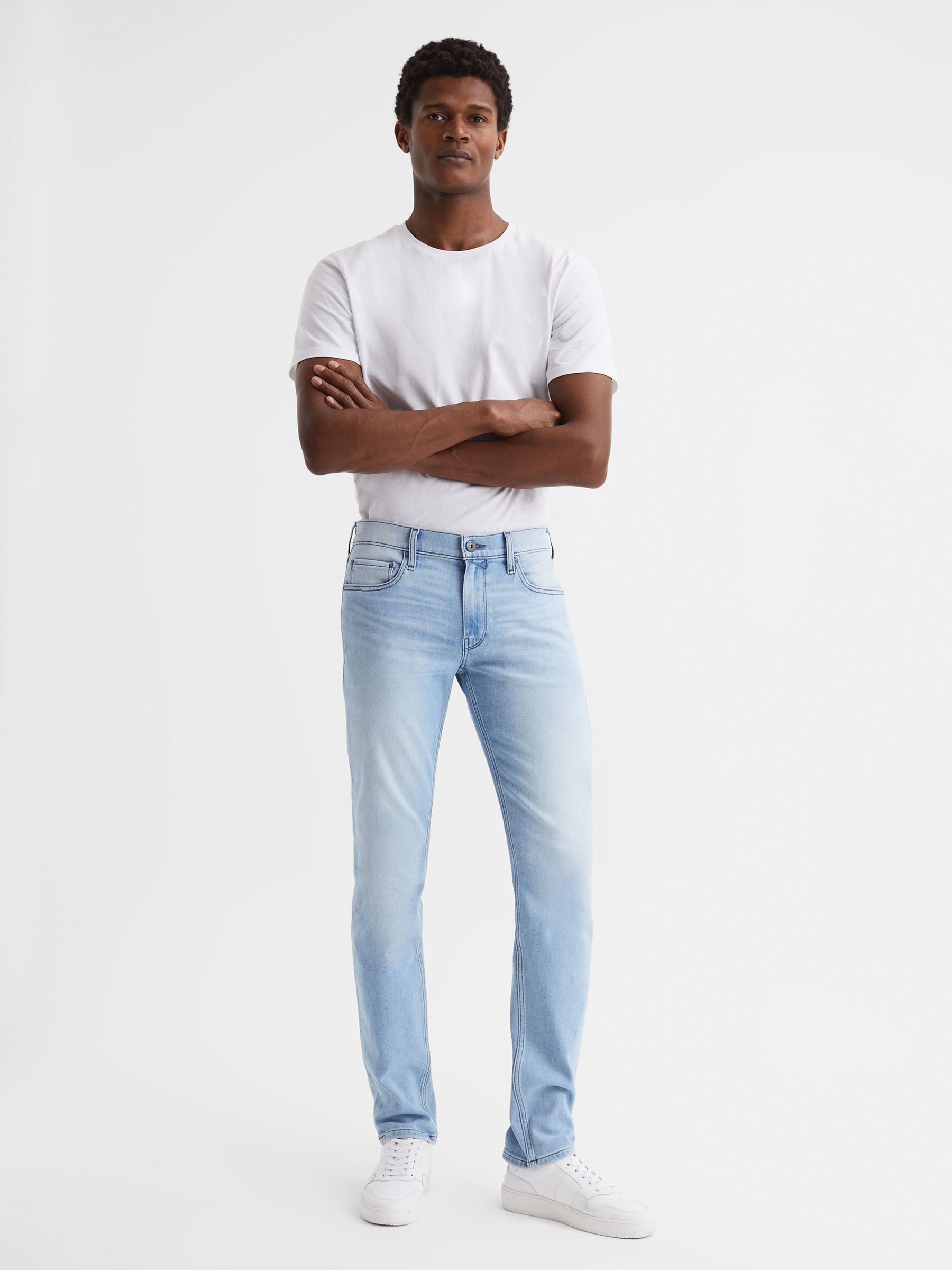Paige High Stretch Slim Fit Jeans in Rower - Image 4 of 6