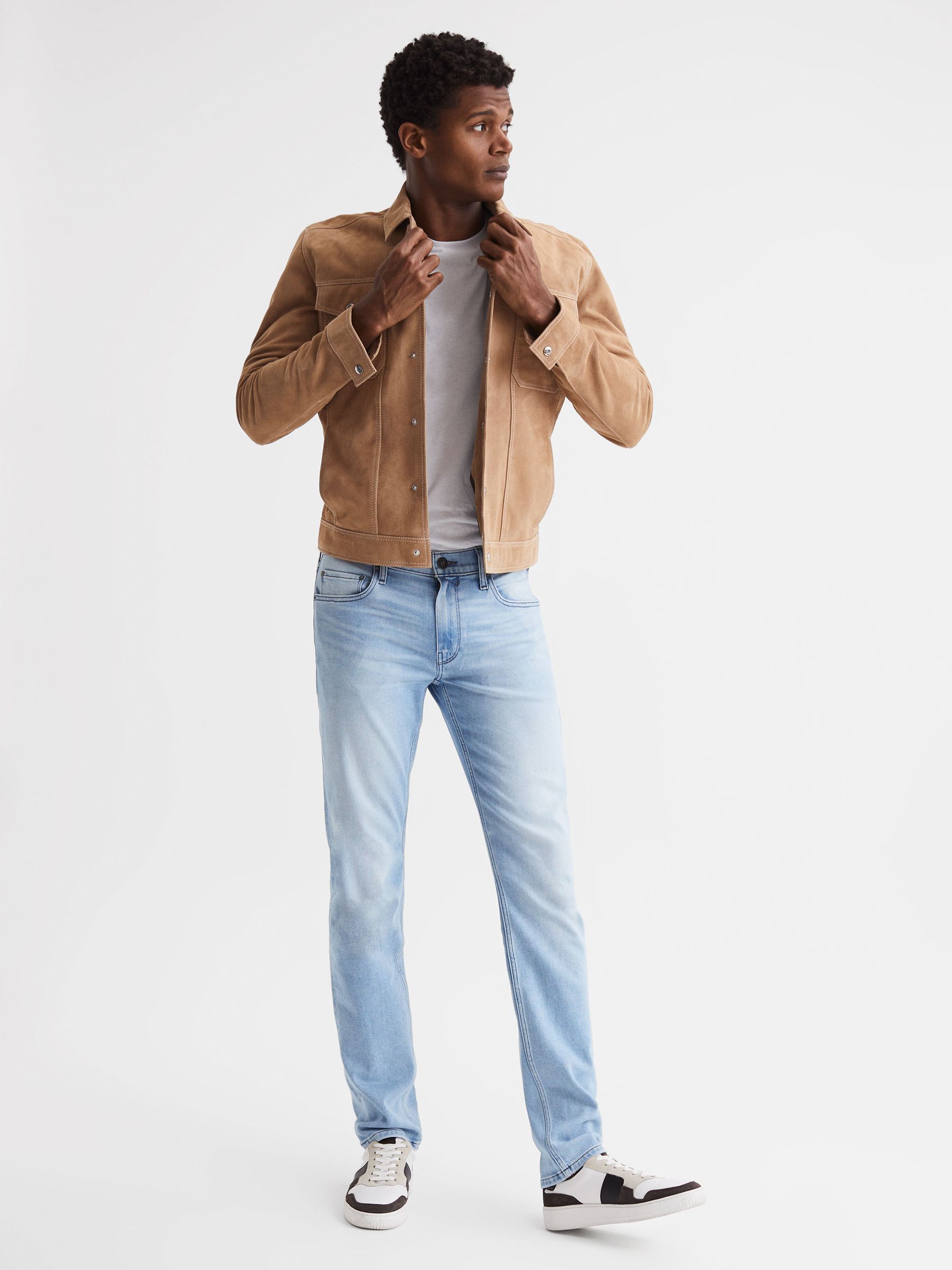 Paige High Stretch Slim Fit Jeans in Rower - Image 6 of 6