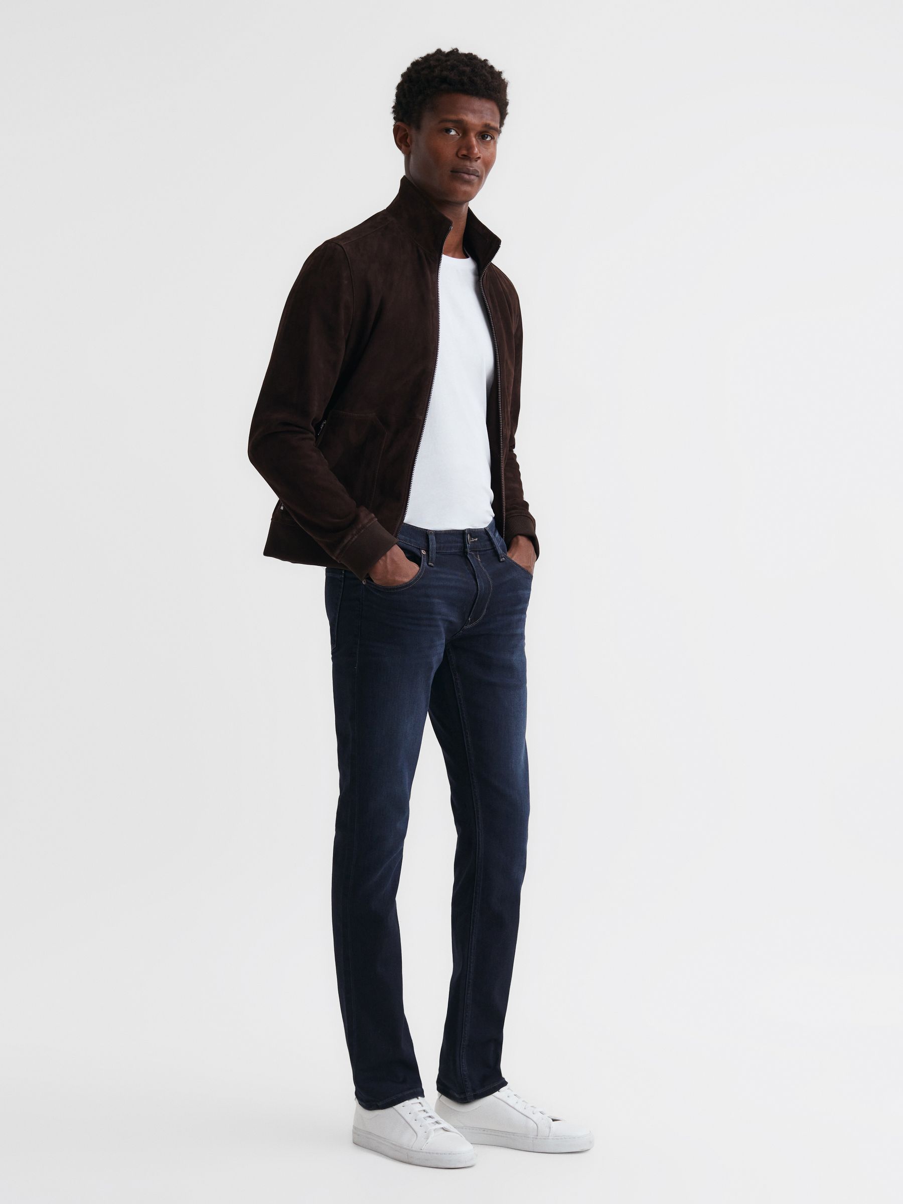 Paige Kinson Straight Leg Jeans in Kinson - Image 3 of 4