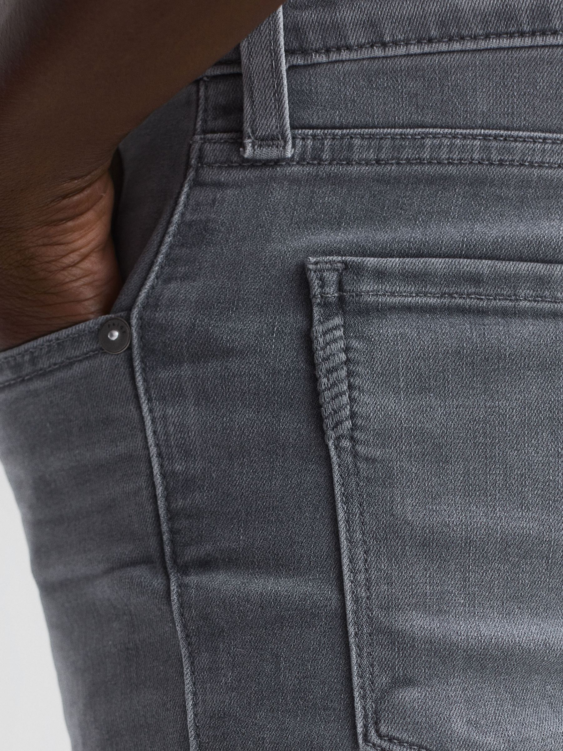 Paige High Stretch Super Skinny Jeans in Patterson - Image 6 of 7