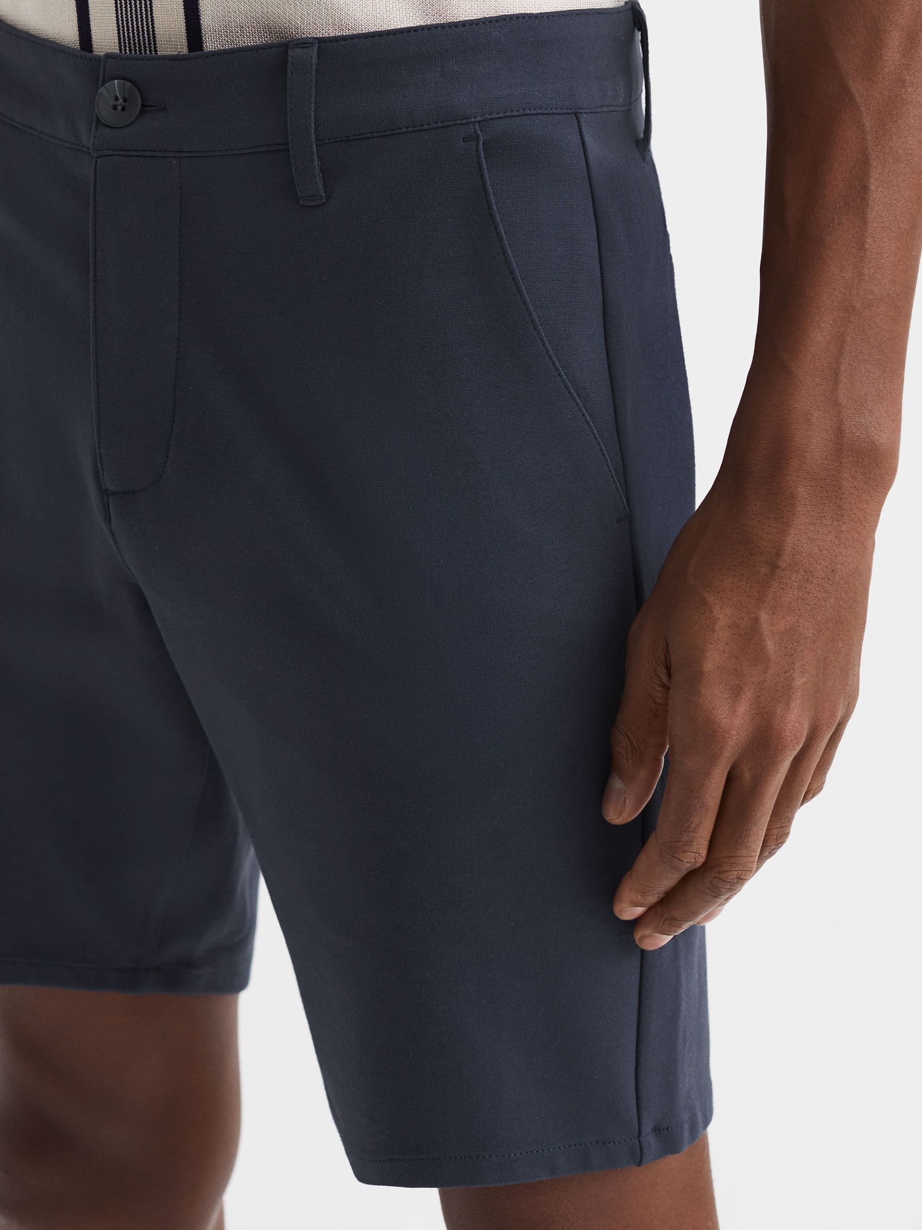 Paige Chino Shorts in Deep Anchor - Image 4 of 6