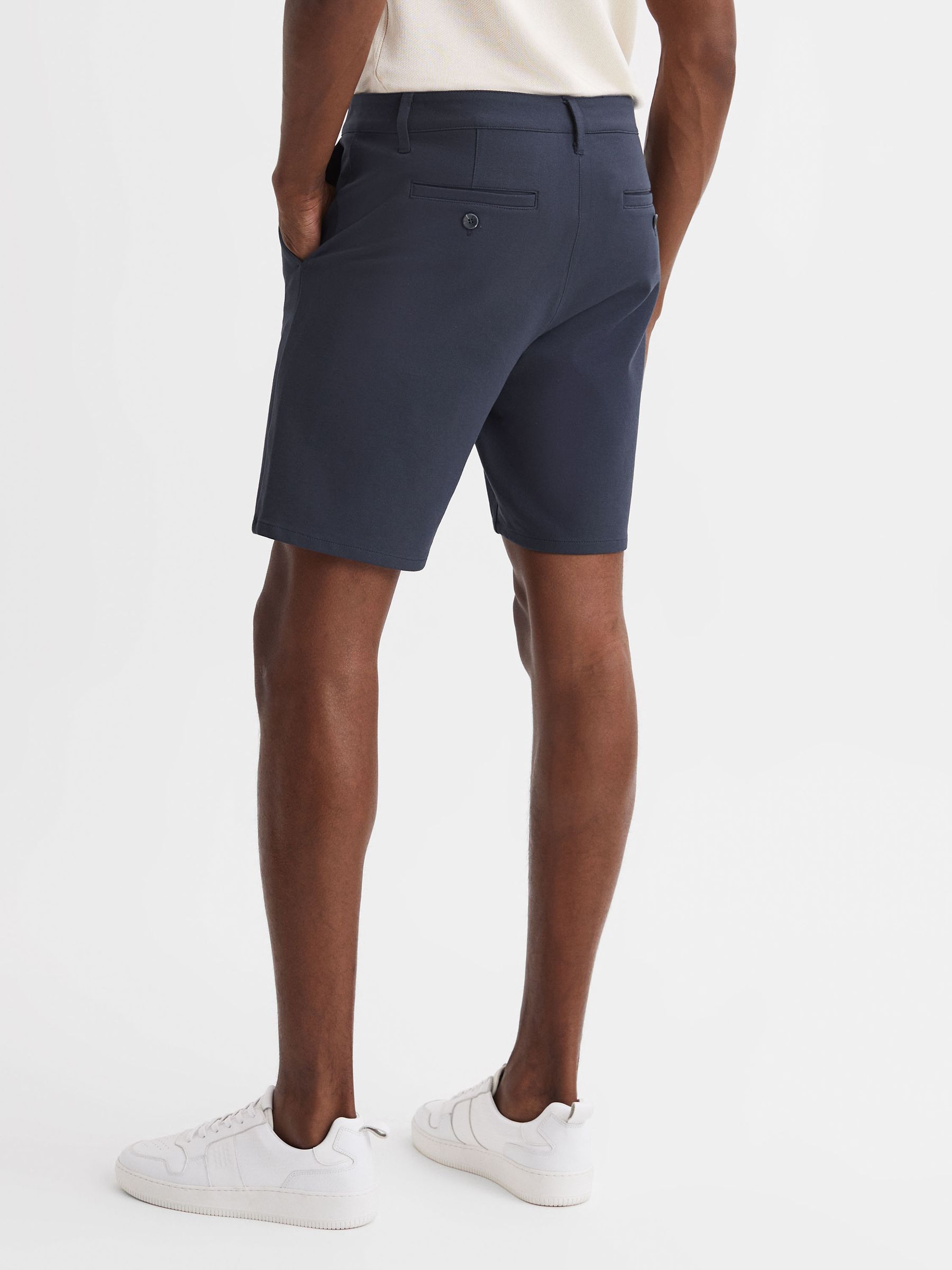 Paige Chino Shorts in Deep Anchor - Image 5 of 6