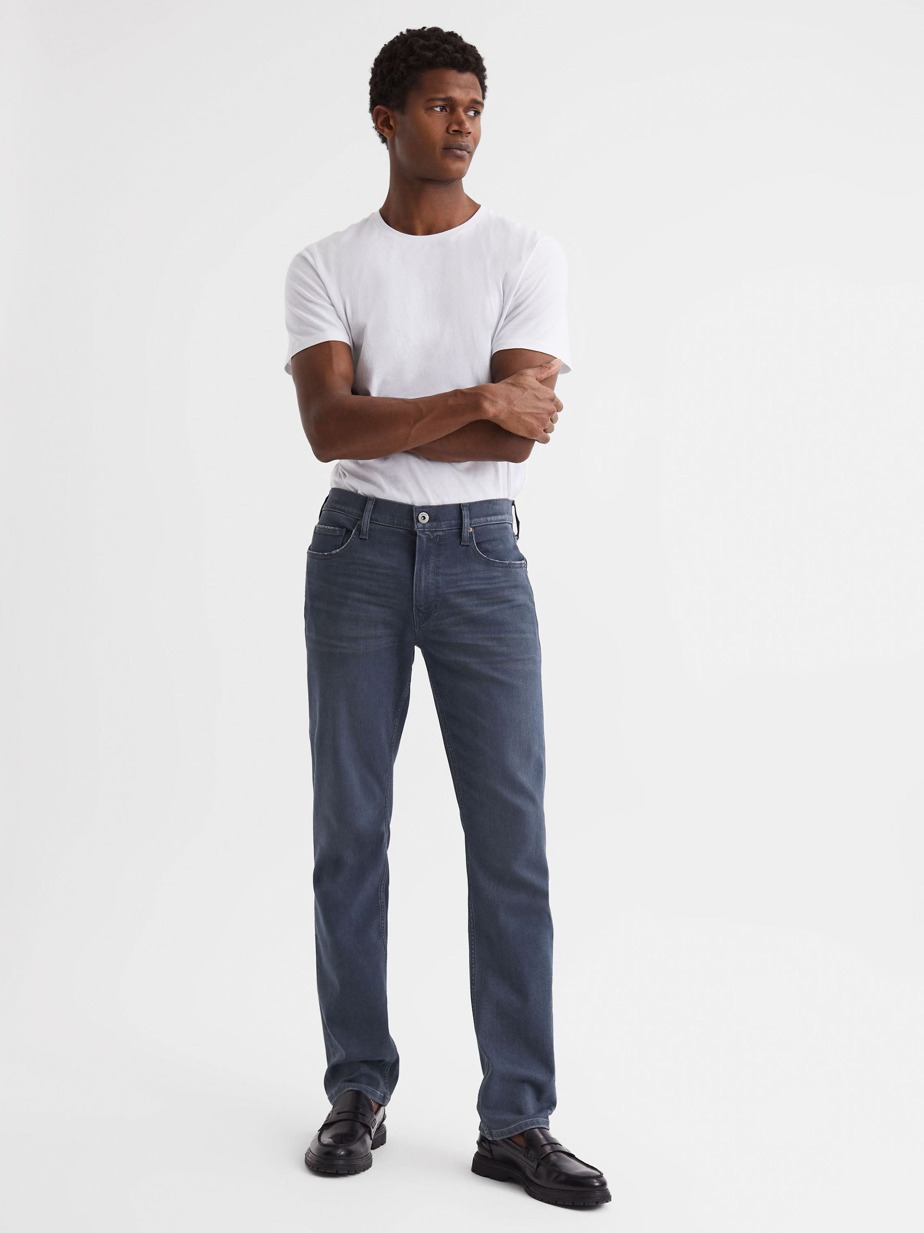 Paige High Stretch Slim Fit Jeans in Conwell - Image 3 of 7