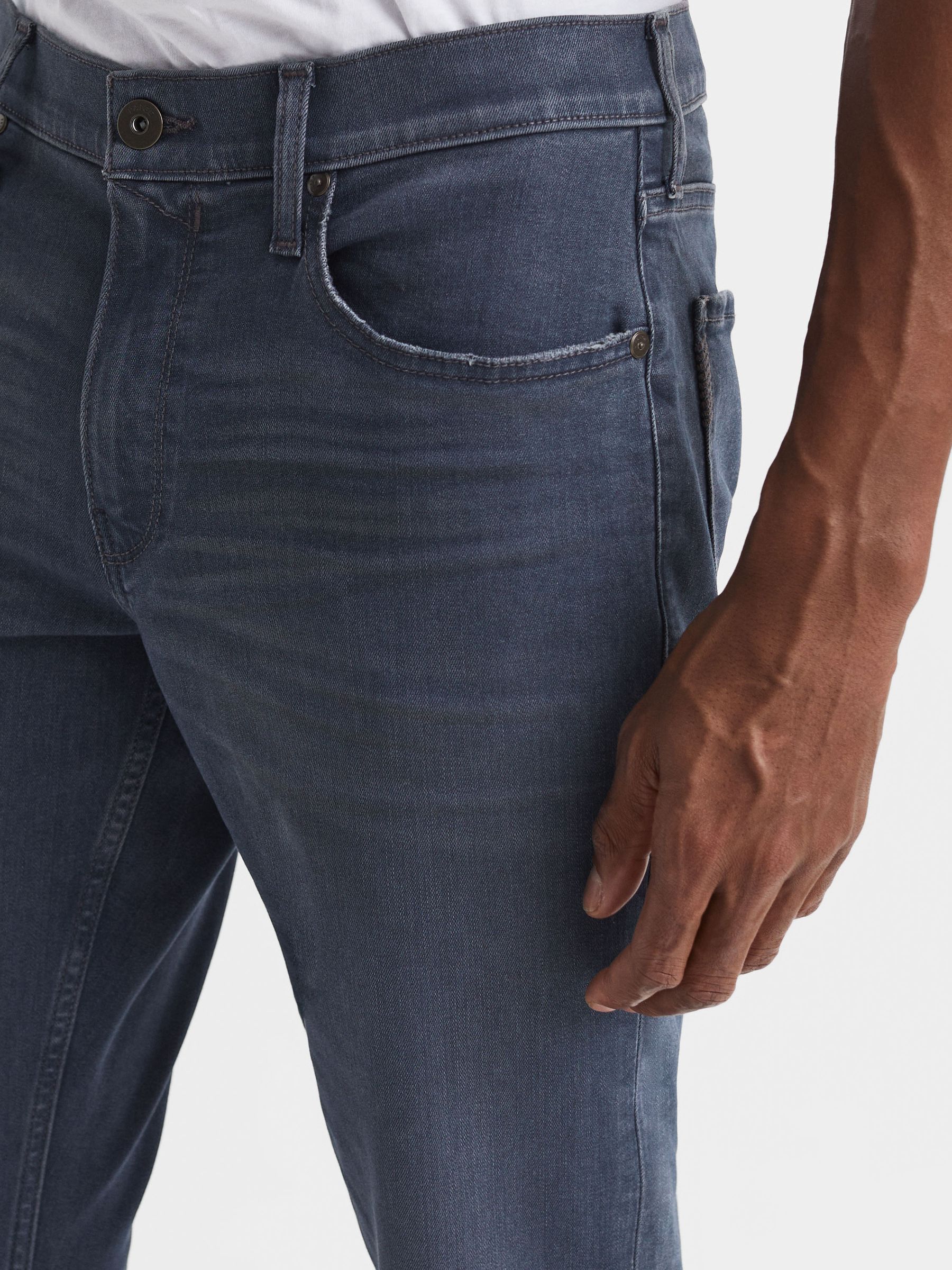 Paige High Stretch Slim Fit Jeans in Conwell - Image 6 of 7