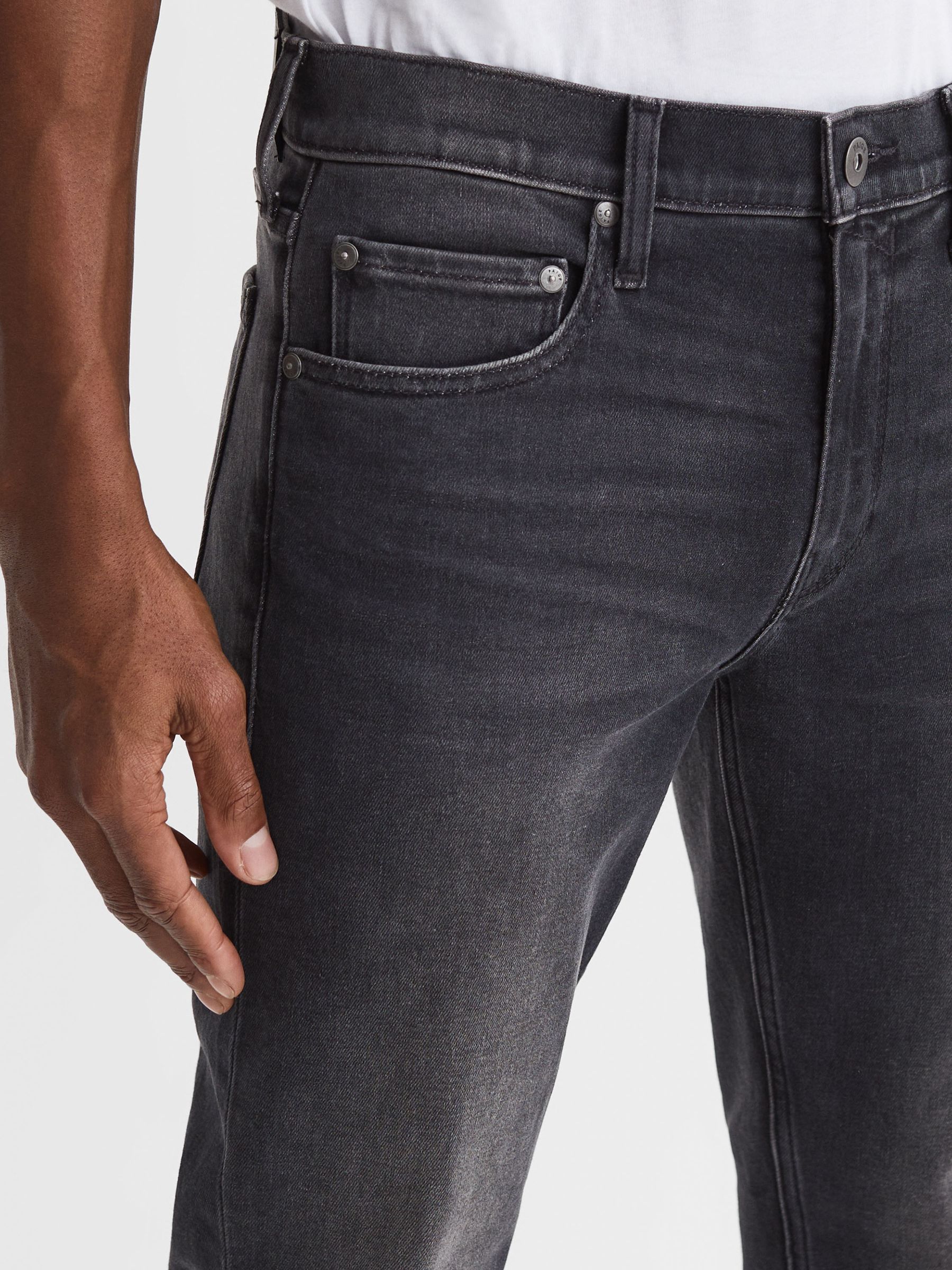 Paige High Stretch Slim Fit Jeans in Steffen - Image 4 of 7
