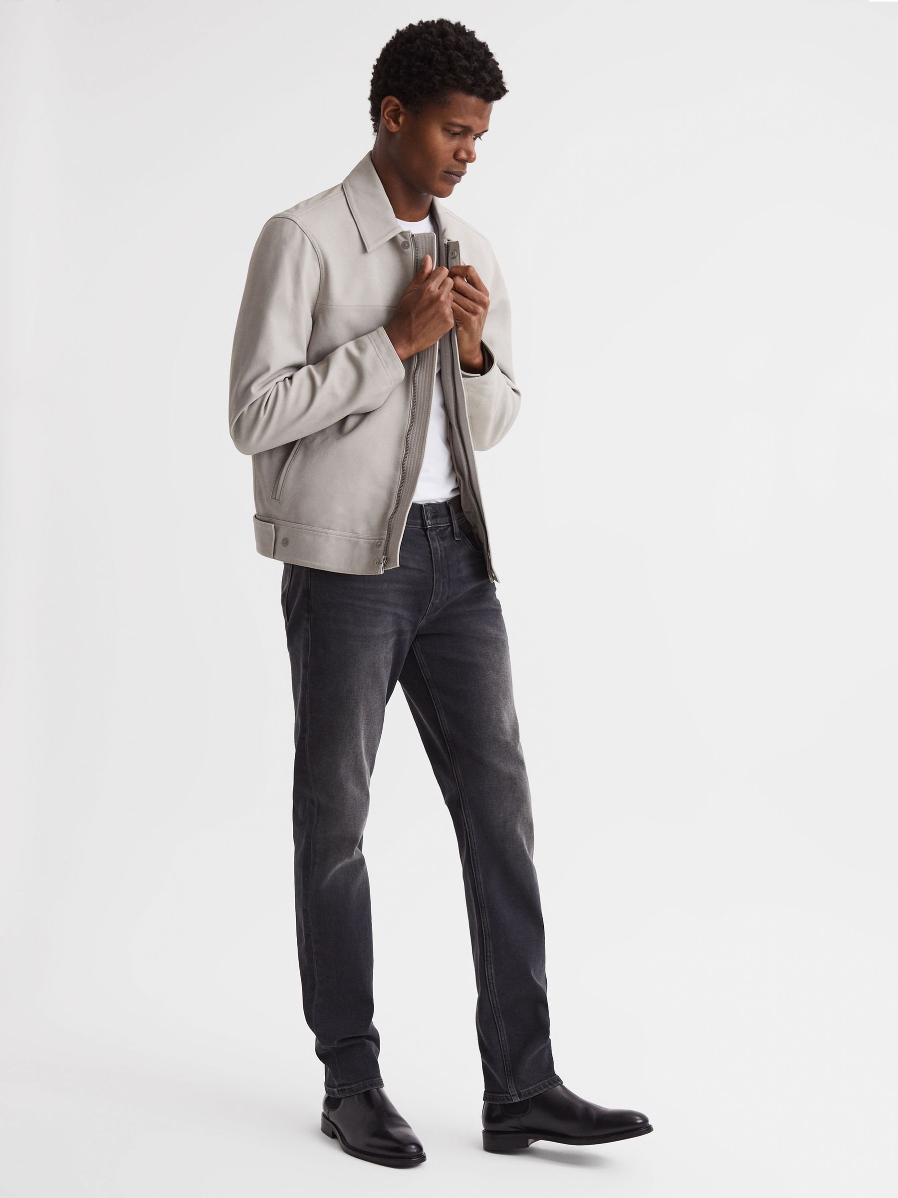 Paige High Stretch Slim Fit Jeans in Steffen - Image 7 of 7