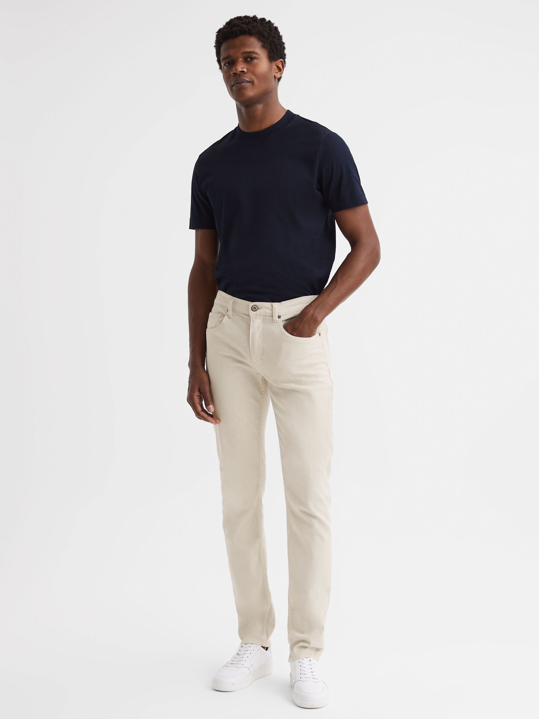Paige High Stretch Jeans in Vintage Biscotti - Image 3 of 7