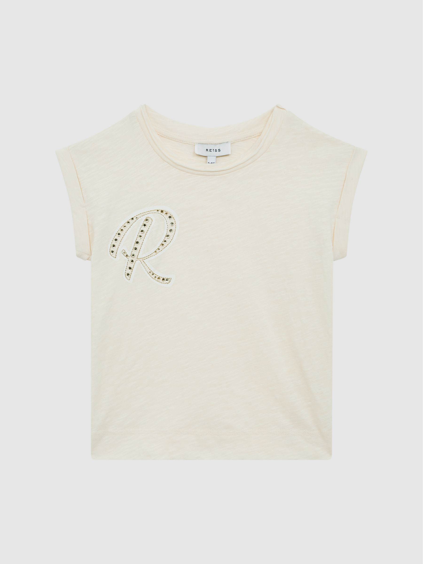 9-12 yrs Embellished T-Shirt in Off White - Image 2 of 6