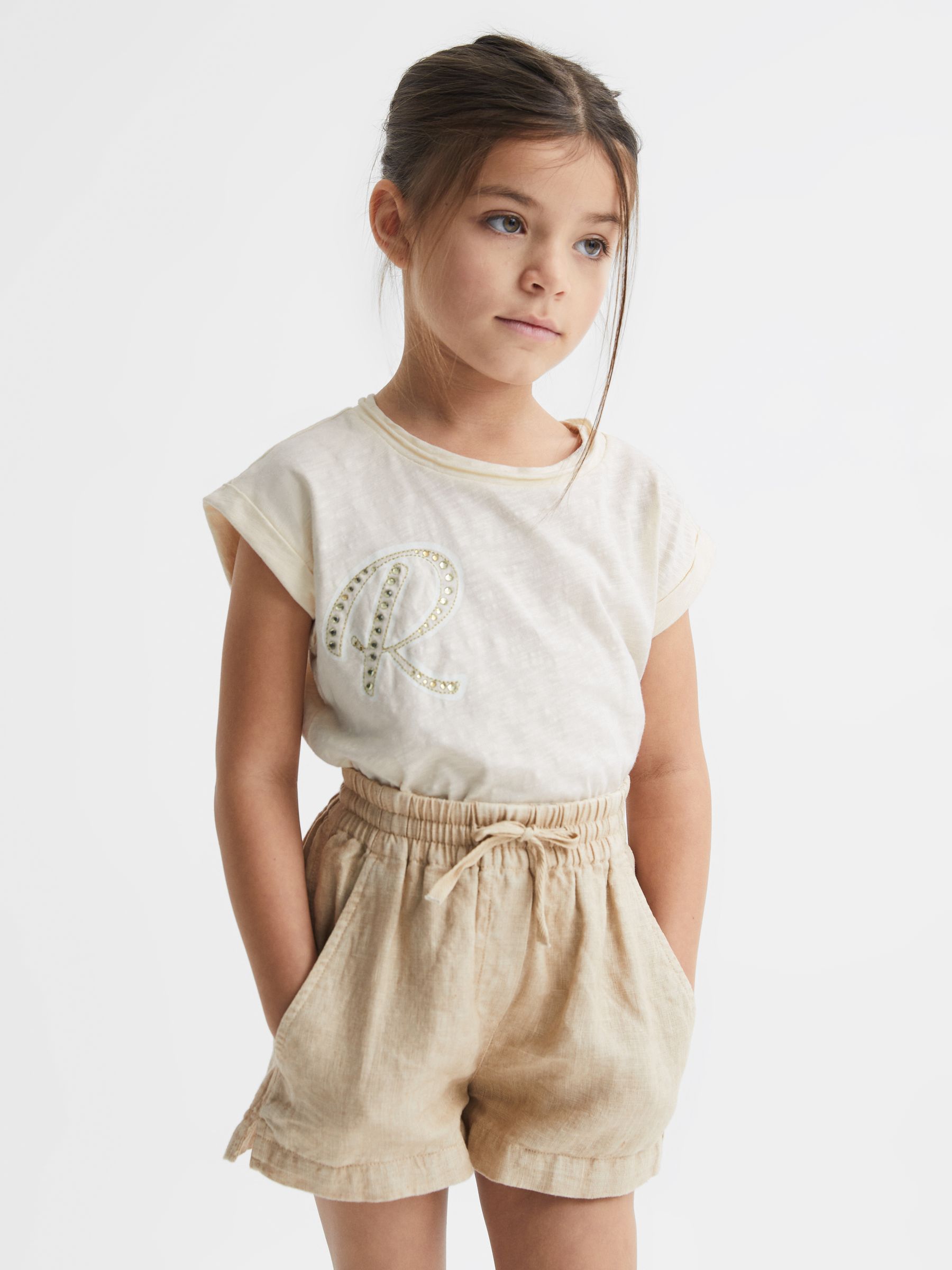 9-12 yrs Embellished T-Shirt in Off White - Image 3 of 6