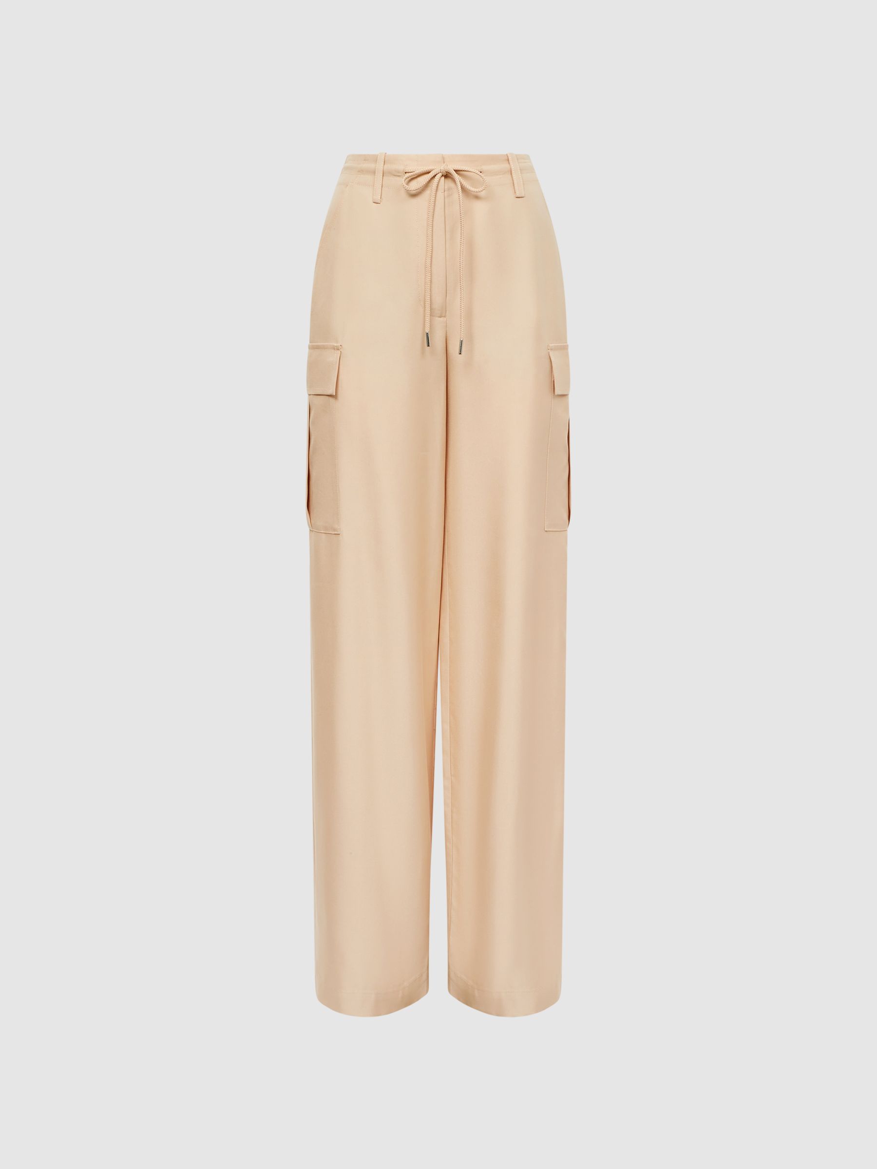 Wide Leg Combat Trousers in Neutral - Image 2 of 7
