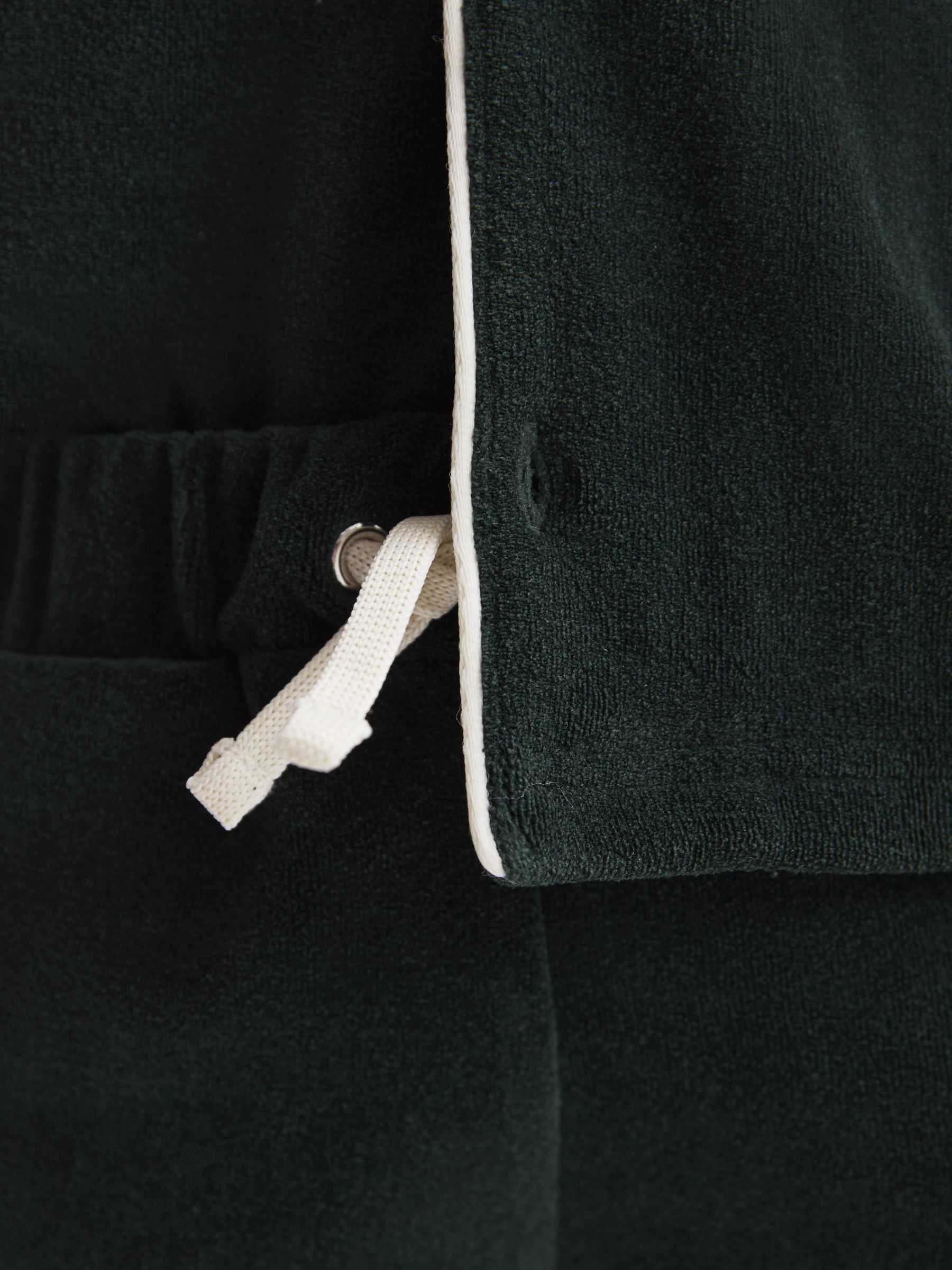 Junior Towelling Drawstring Shorts in Green - Image 4 of 6