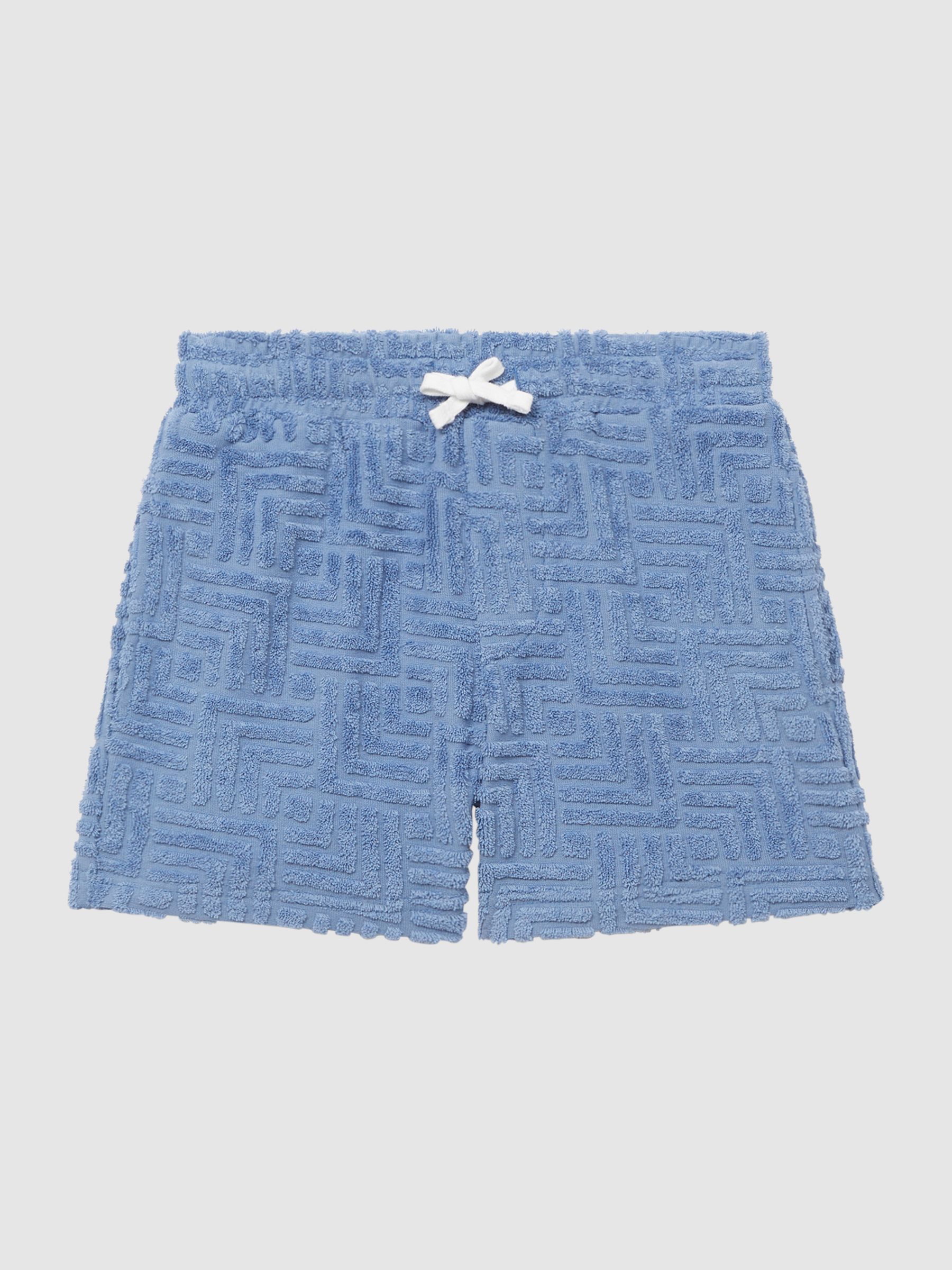 4-9 yrs Terry Towelling Shorts in Airforce Blue - Image 2 of 6