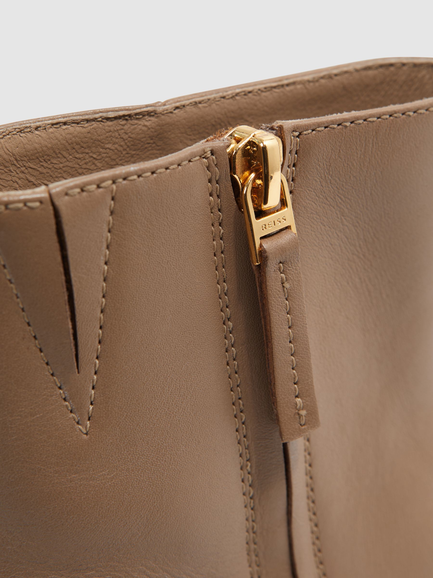 Square Toe Block Heel Boots in Camel - Image 5 of 5