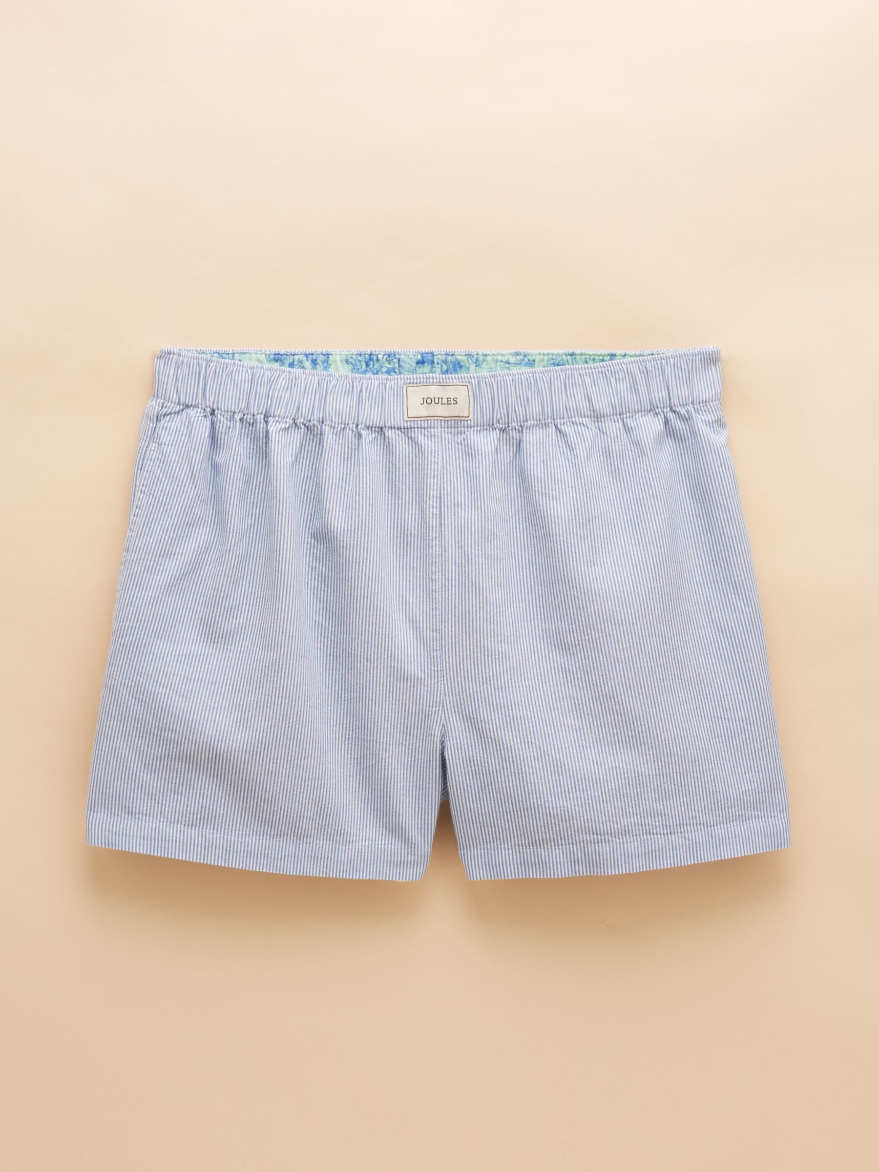 Amara Blue Stripe Pull-On Cotton Shorts - Image 5 of 5