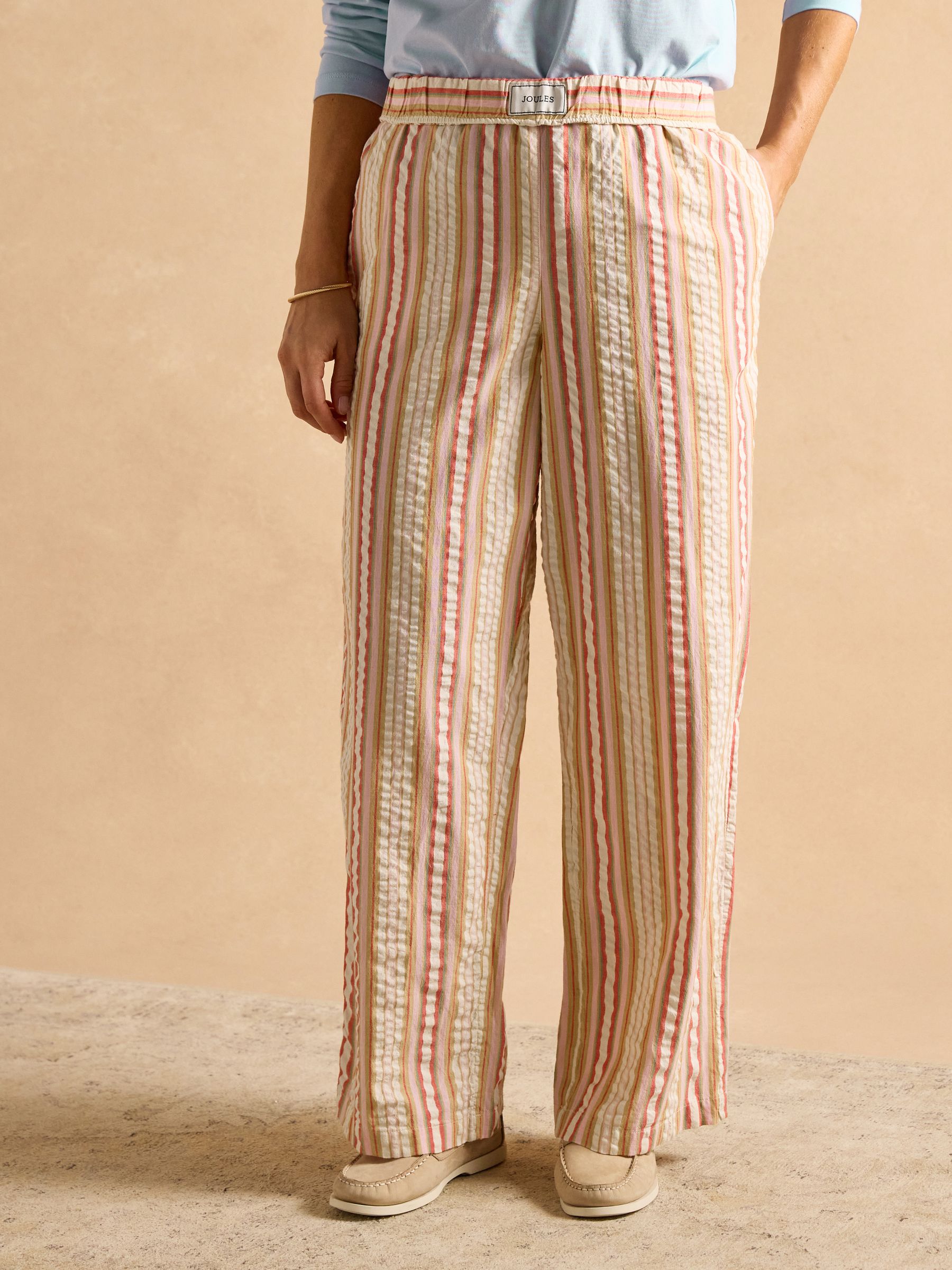 Hallie Orange Pull-On Cotton Trousers - Image 6 of 8