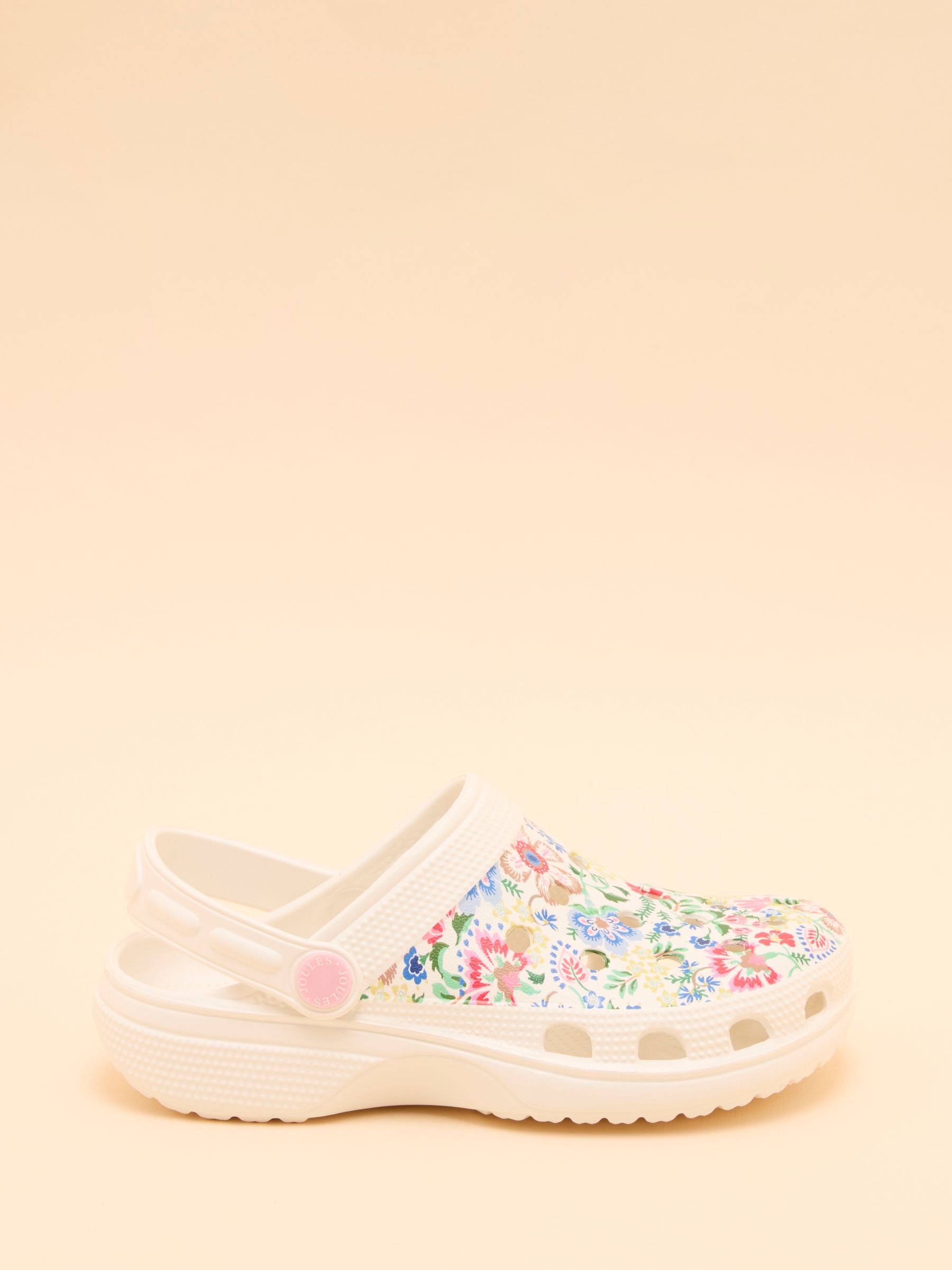 Kids' Poole Cream Floral Slip On Clogs - Image 1 of 5