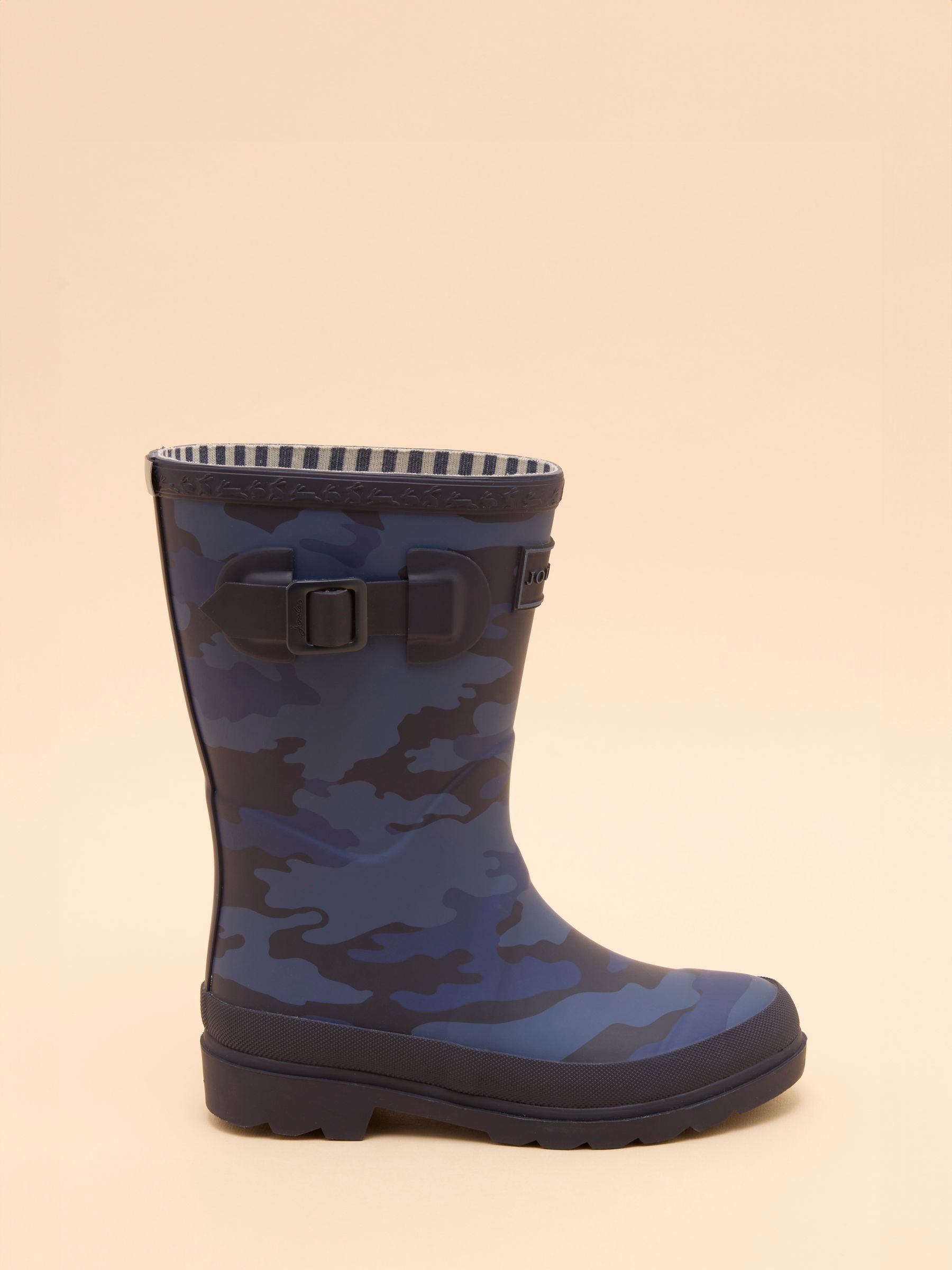 Kids' Navy Camo Printed Wellies - Image 3 of 7