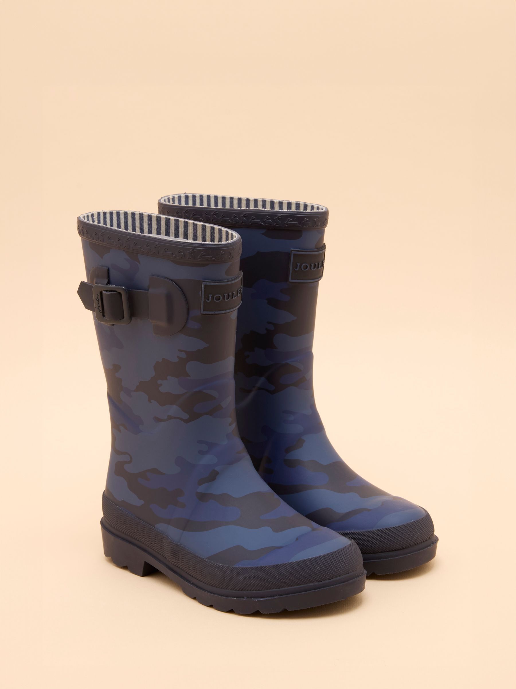 Kids' Navy Camo Printed Wellies - Image 4 of 7