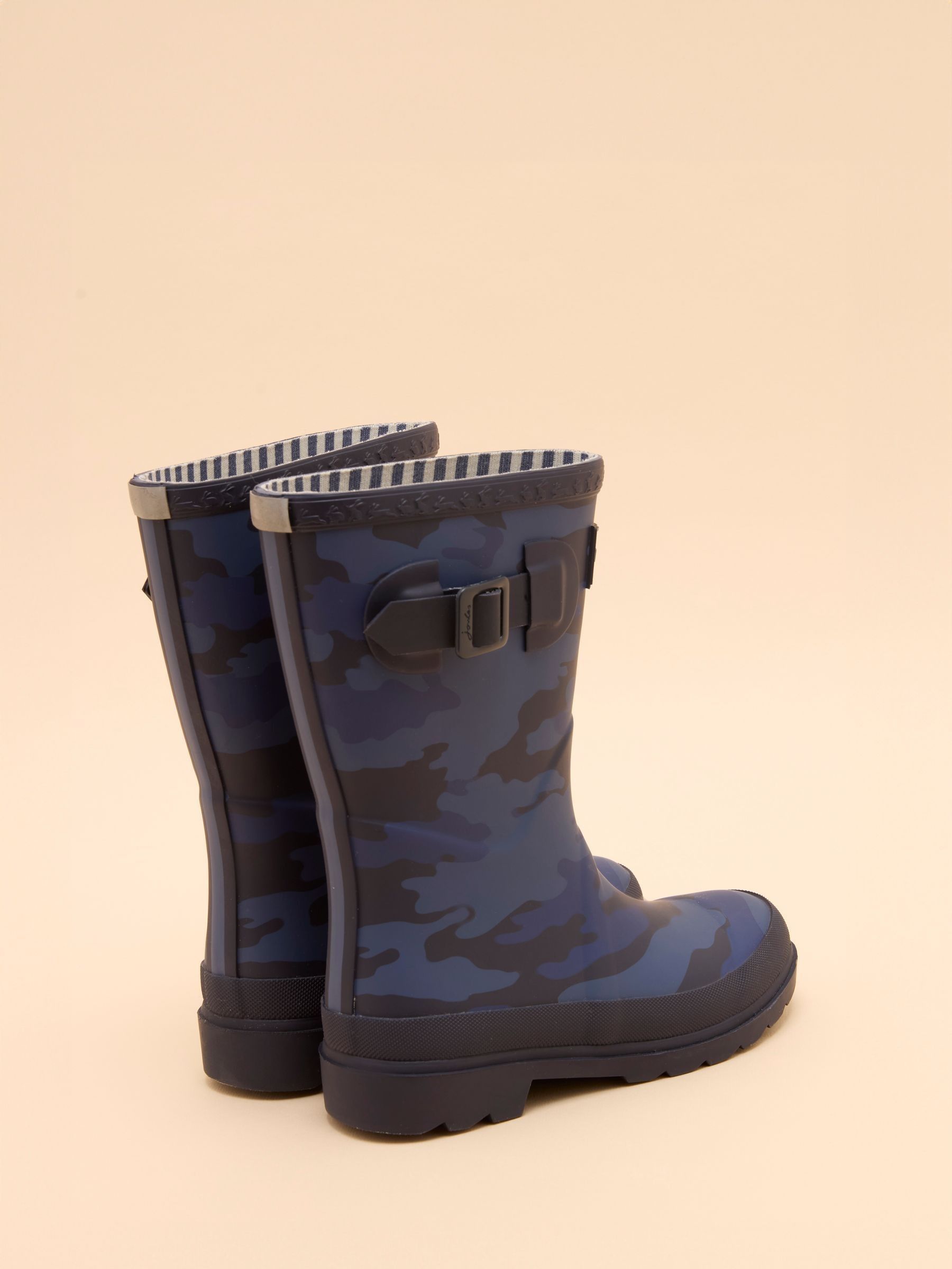 Kids' Navy Camo Printed Wellies - Image 5 of 7