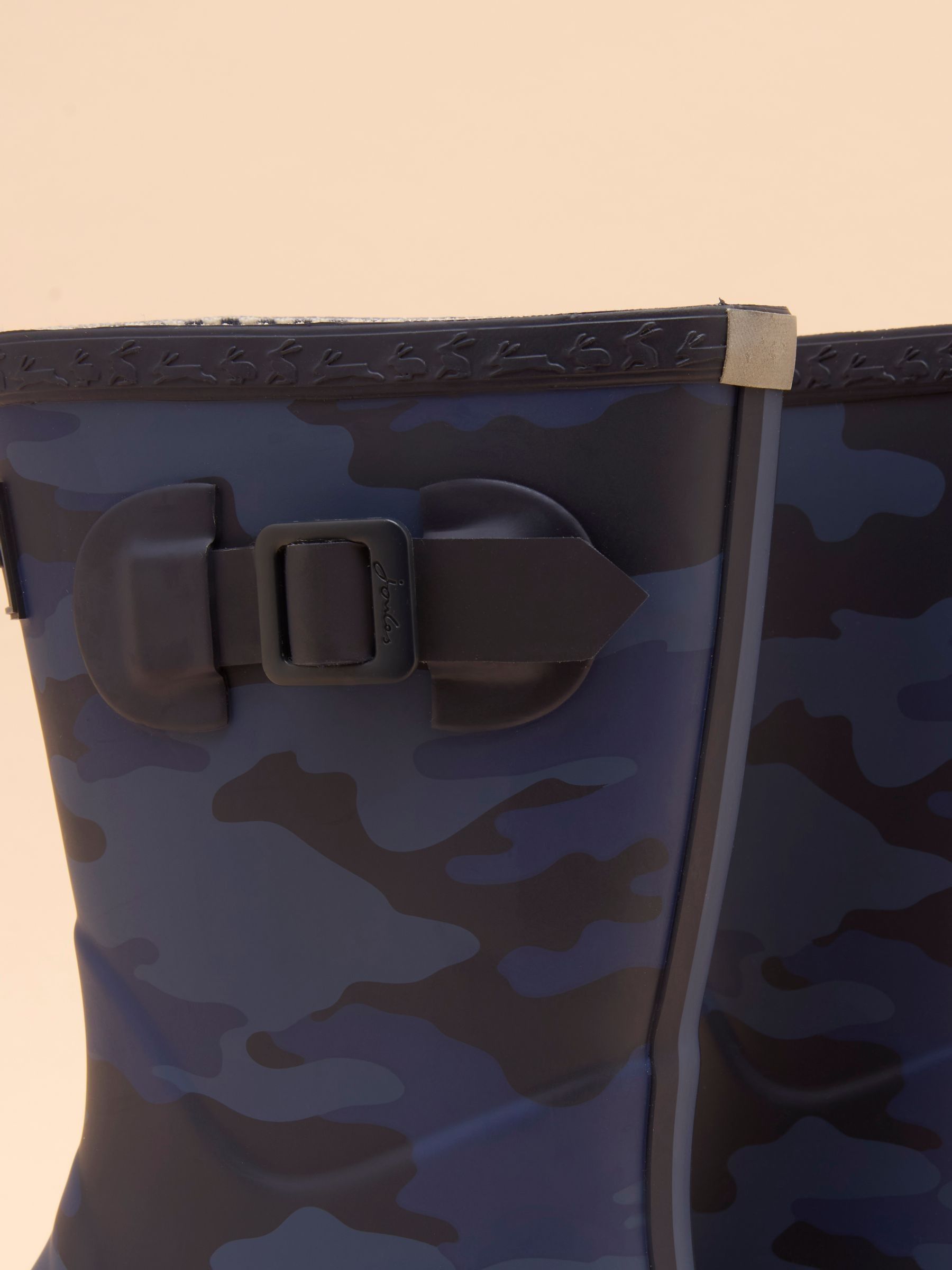 Kids' Navy Camo Printed Wellies - Image 5 of 5 Kids' Navy Camo Printed Wellies - Image 5 of 5