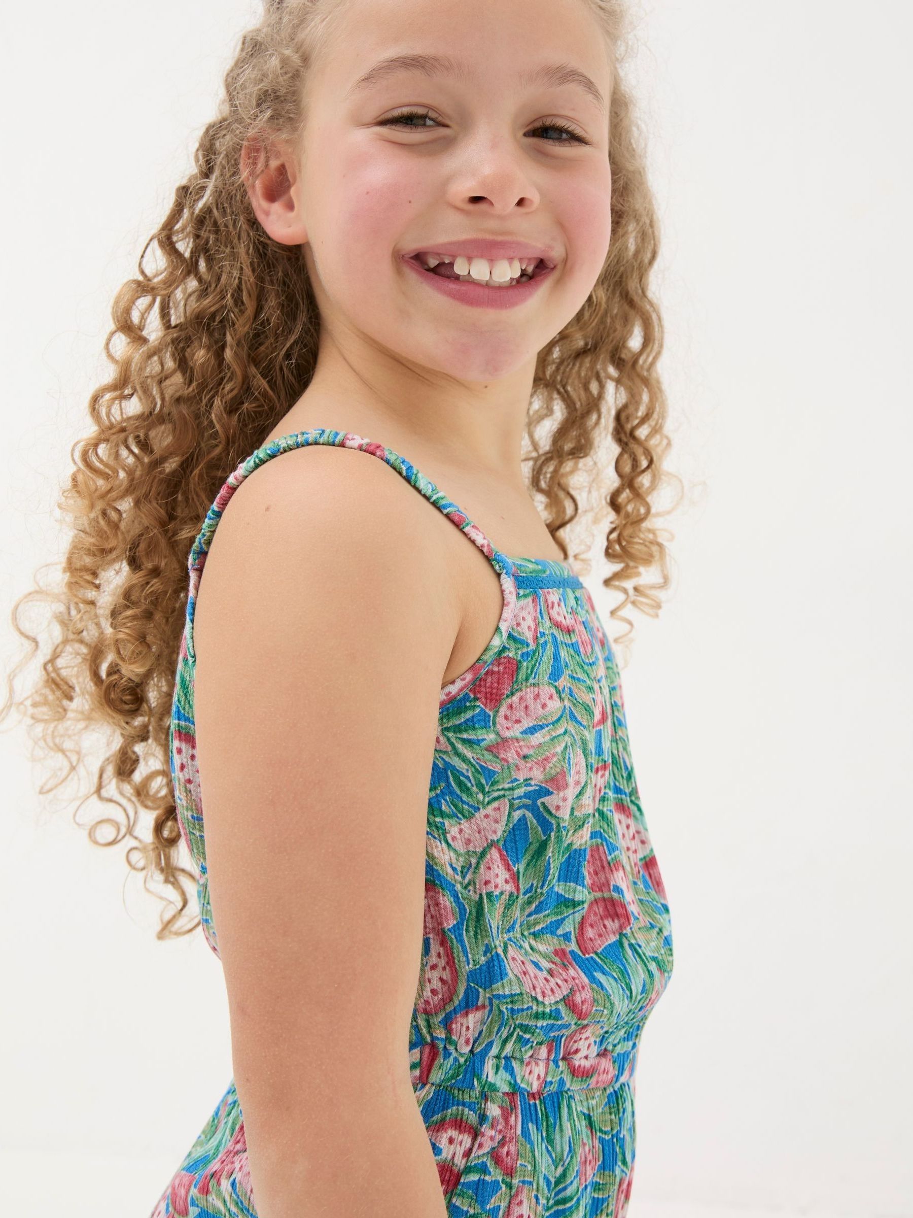 Blue Paisley Print Jumpsuit - Image 3 of 4