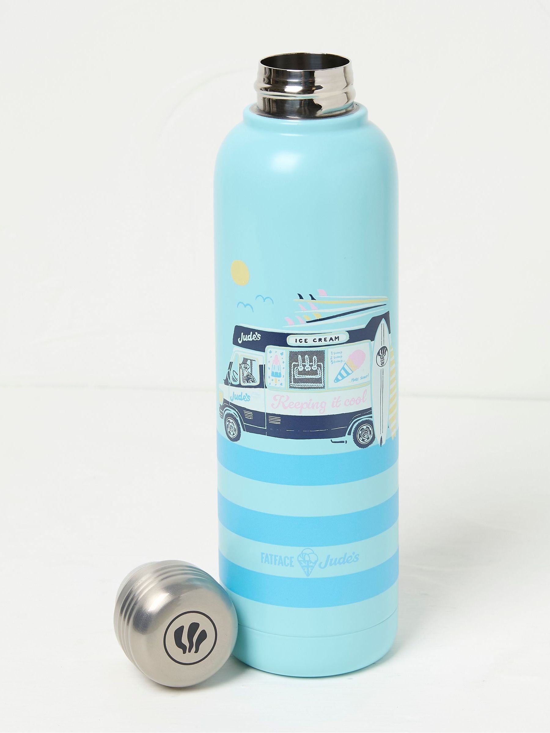 Judes Blue Surf And Scoops Water Bottle - Image 2 of 2 Judes Blue Surf And Scoops Water Bottle - Image 2 of 2