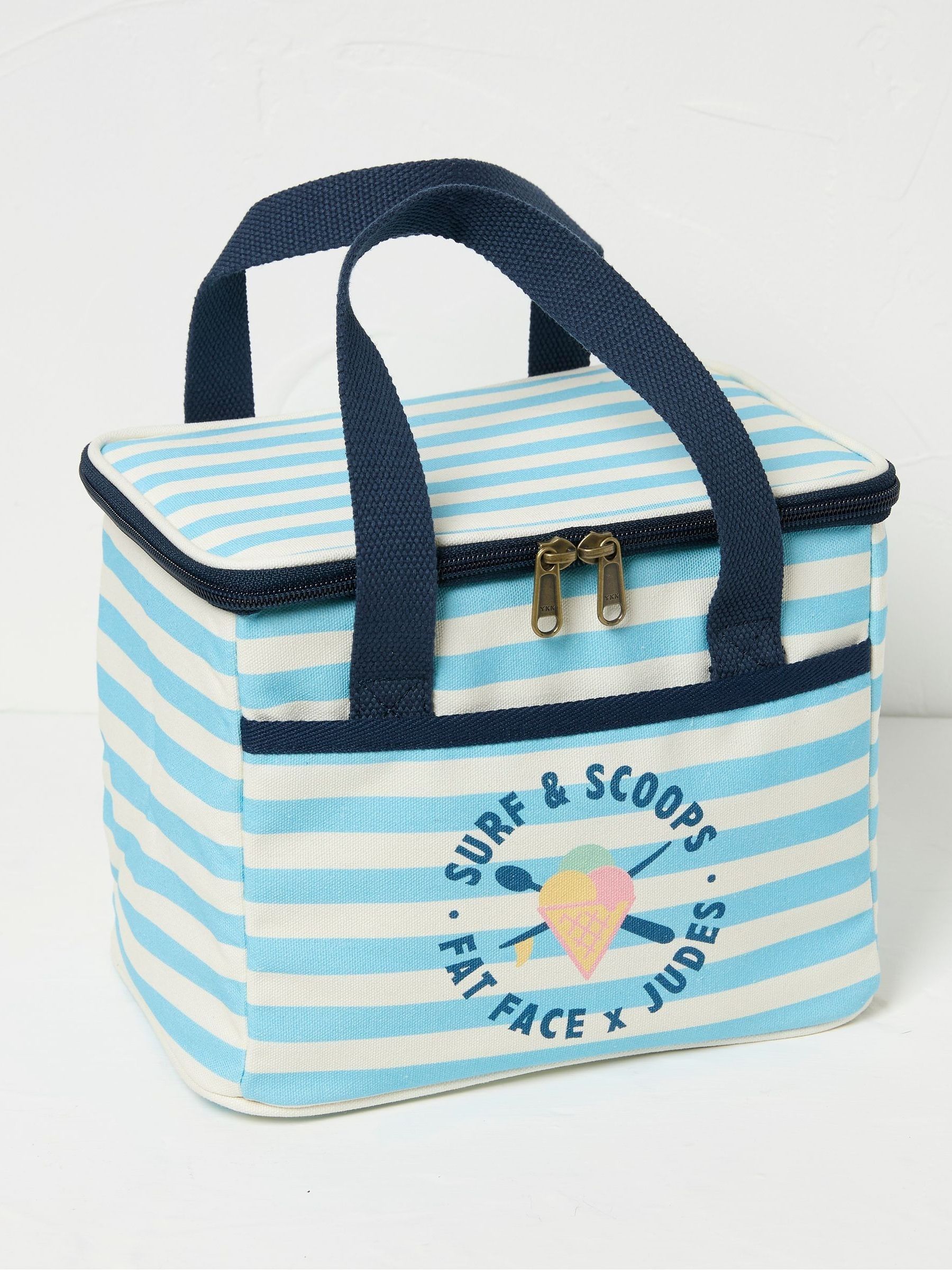 Judes Blue Stripe Lunch Cool Bag - Image 1 of 2