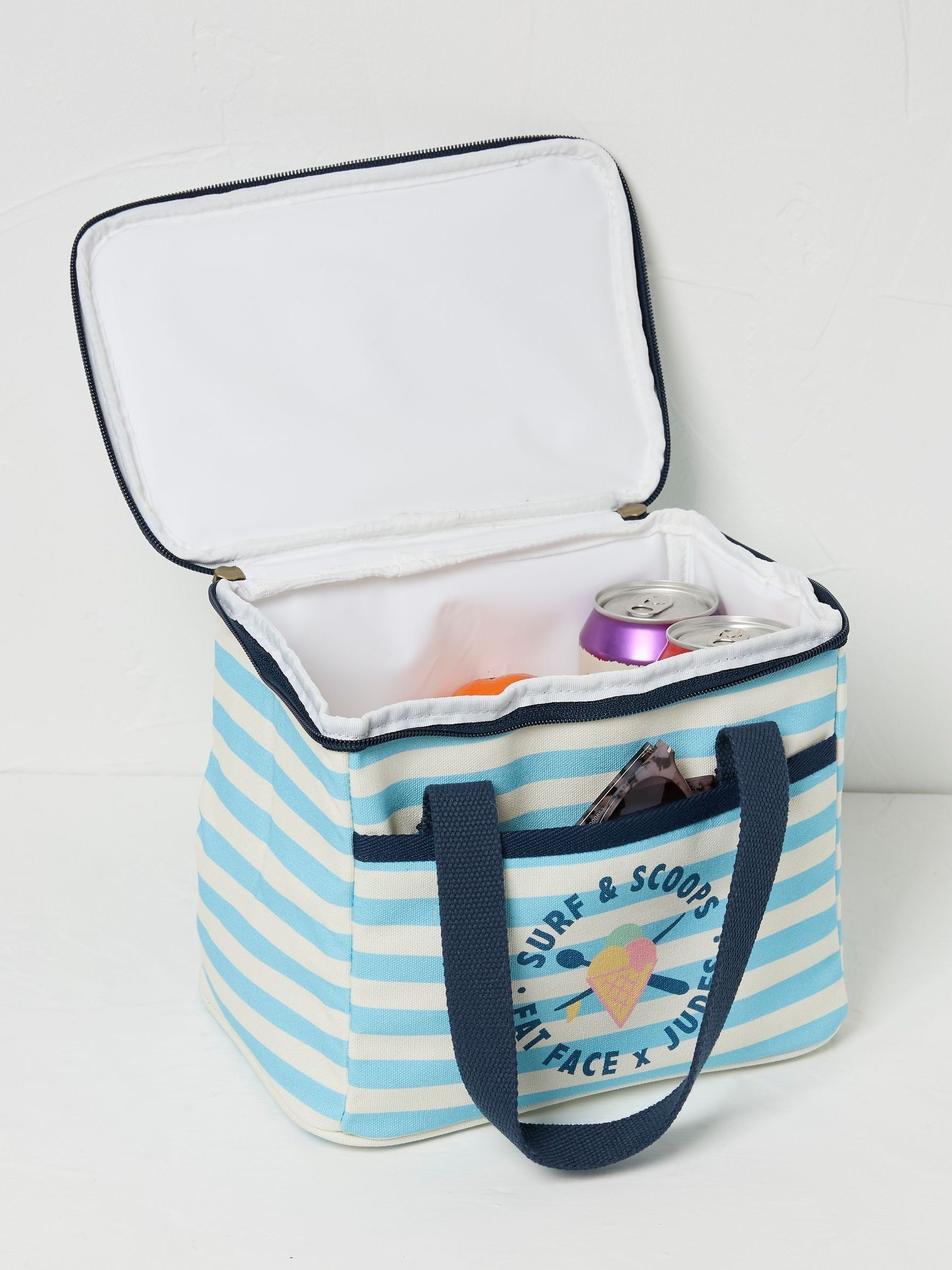 Judes Blue Stripe Lunch Cool Bag - Image 2 of 2