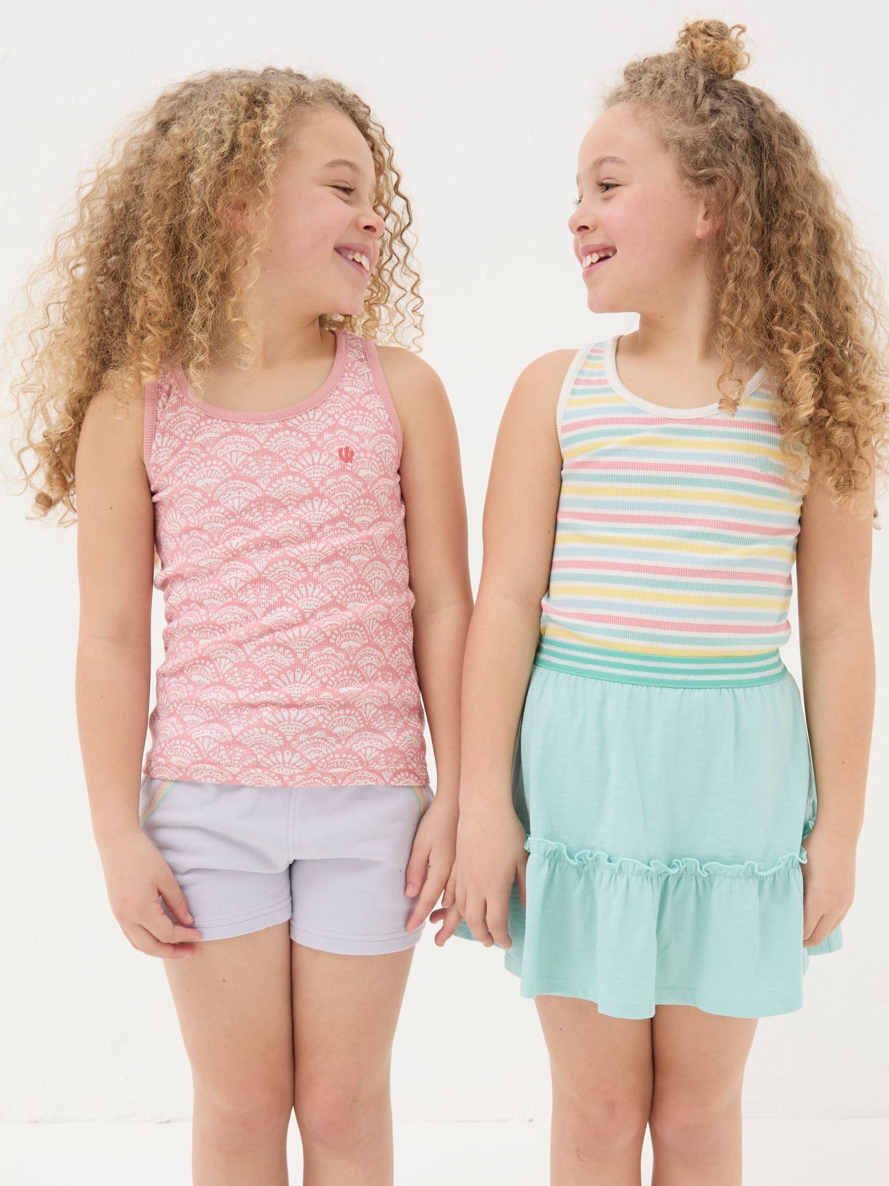 Pink Rib Vests 3 Pack - Image 2 of 6