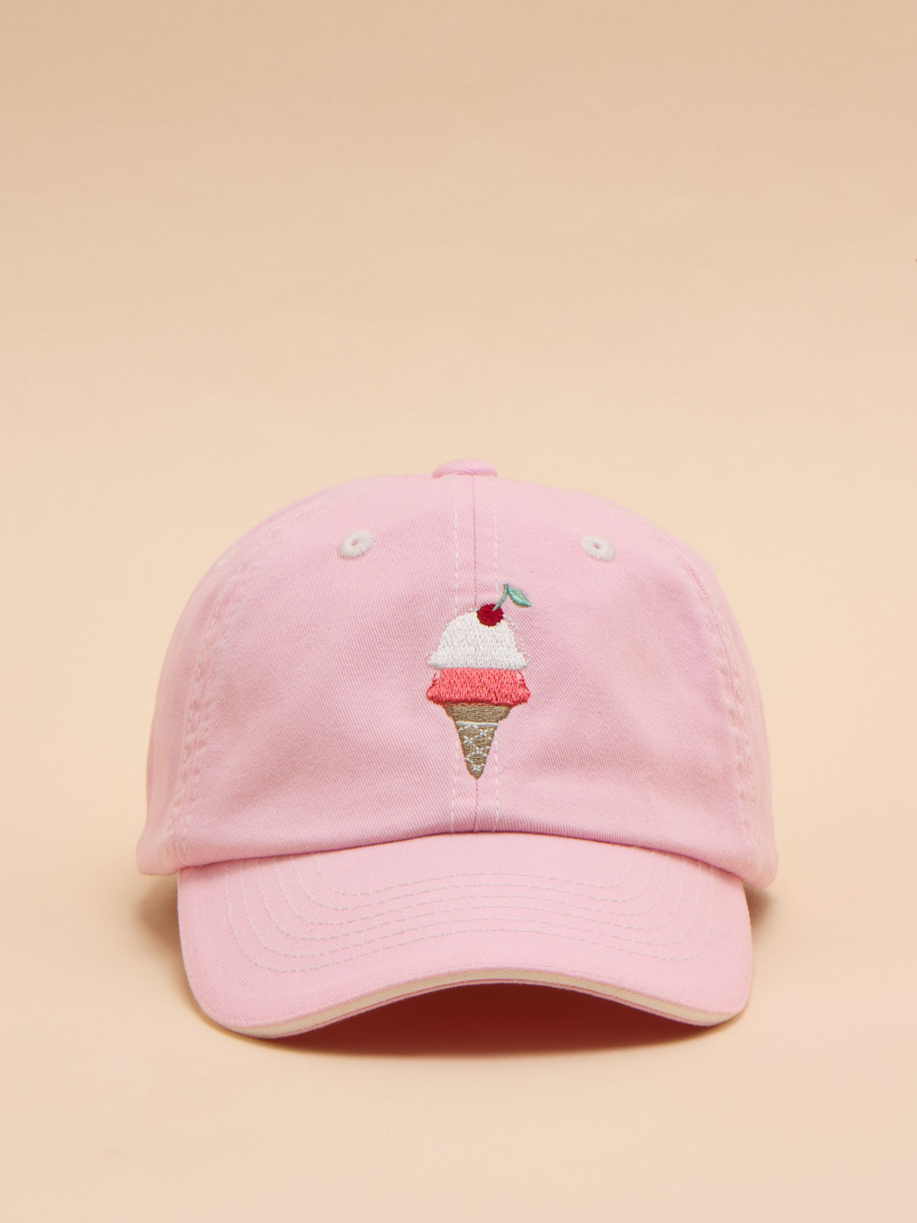 Kids' Daley Pink Ice Cream Cotton Baseball Cap - Image 1 of 4