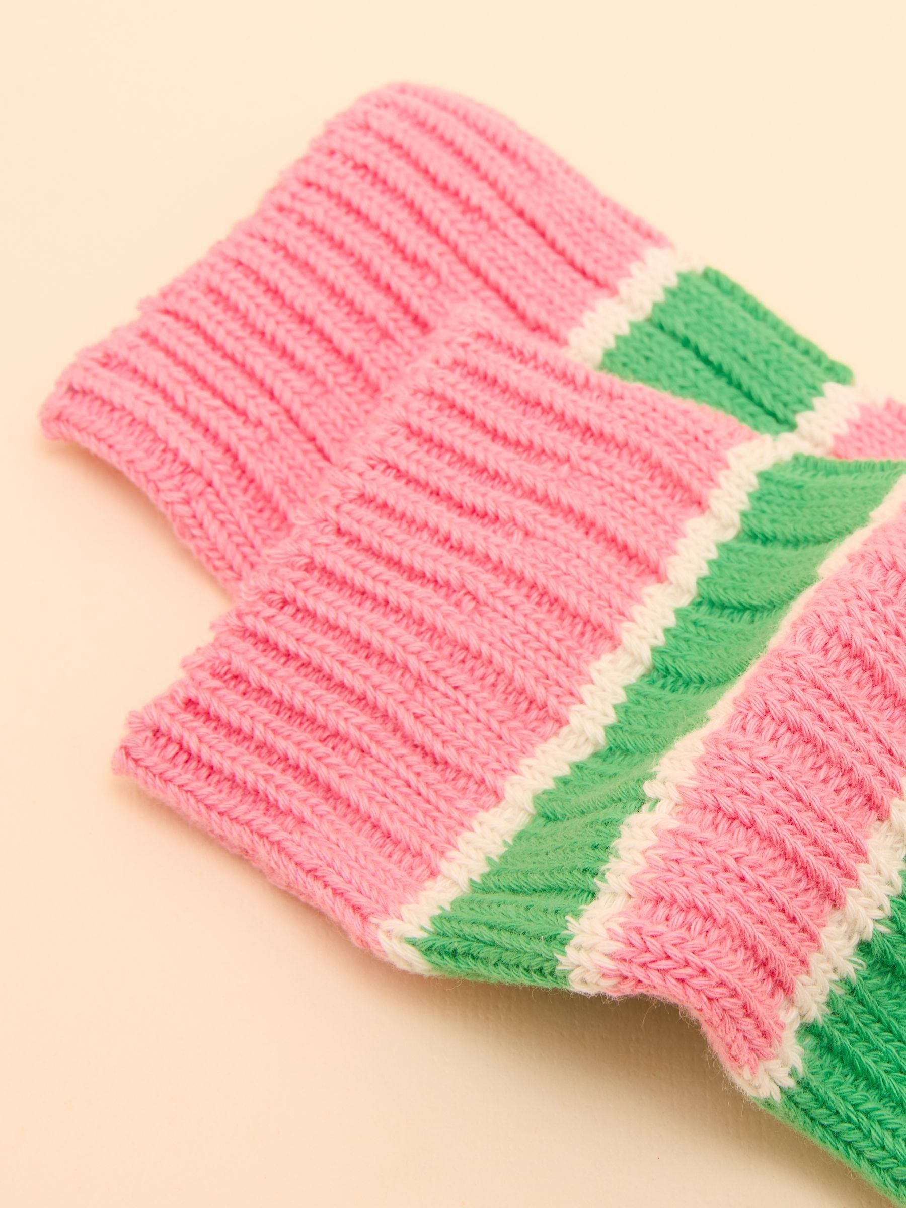 Kids' Wader Pink Striped Welly Socks - Image 2 of 3