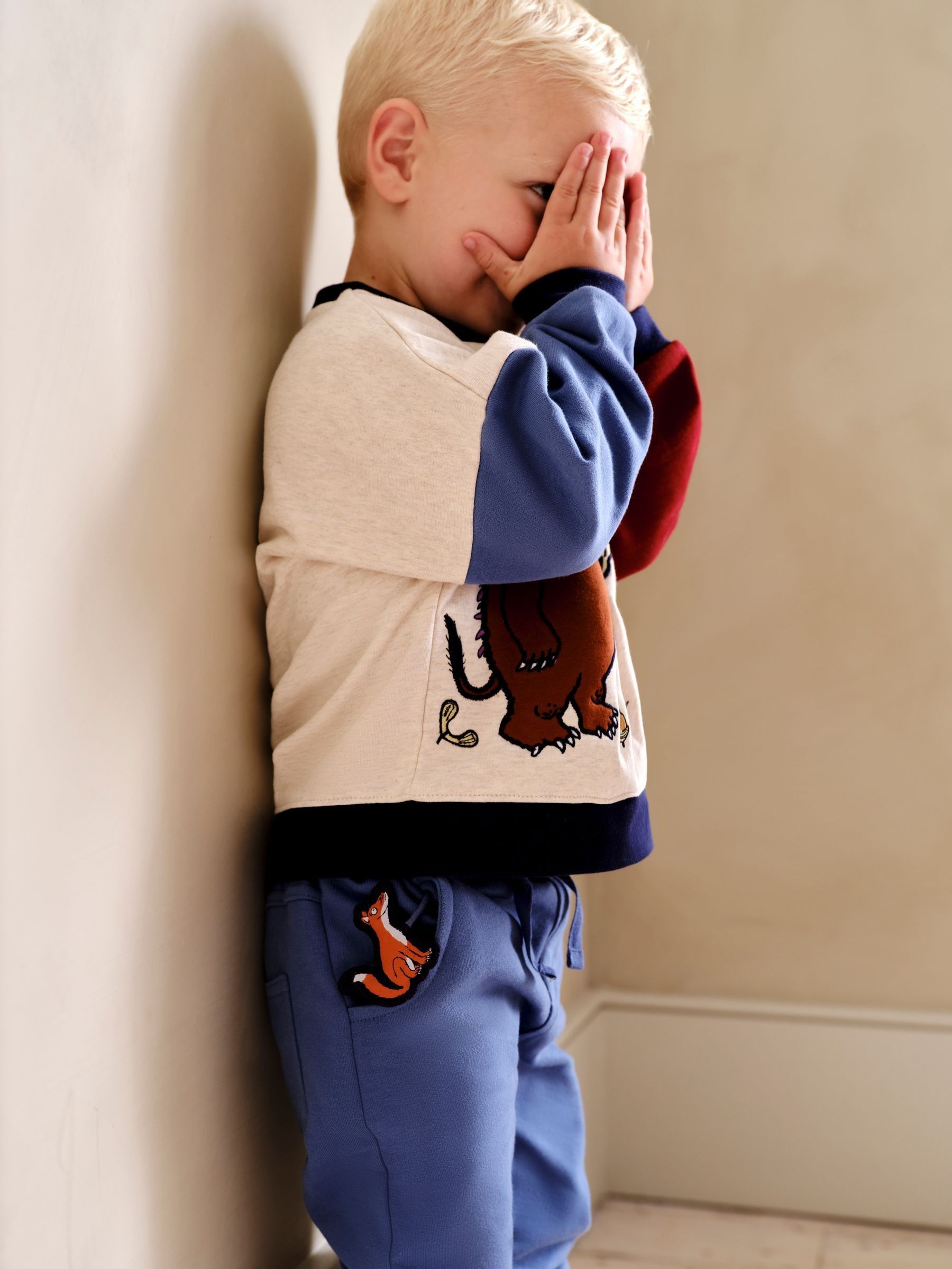 Denim Gruffalo Appliqué Sweatshirt and Joggers Set - Image 2 of 9