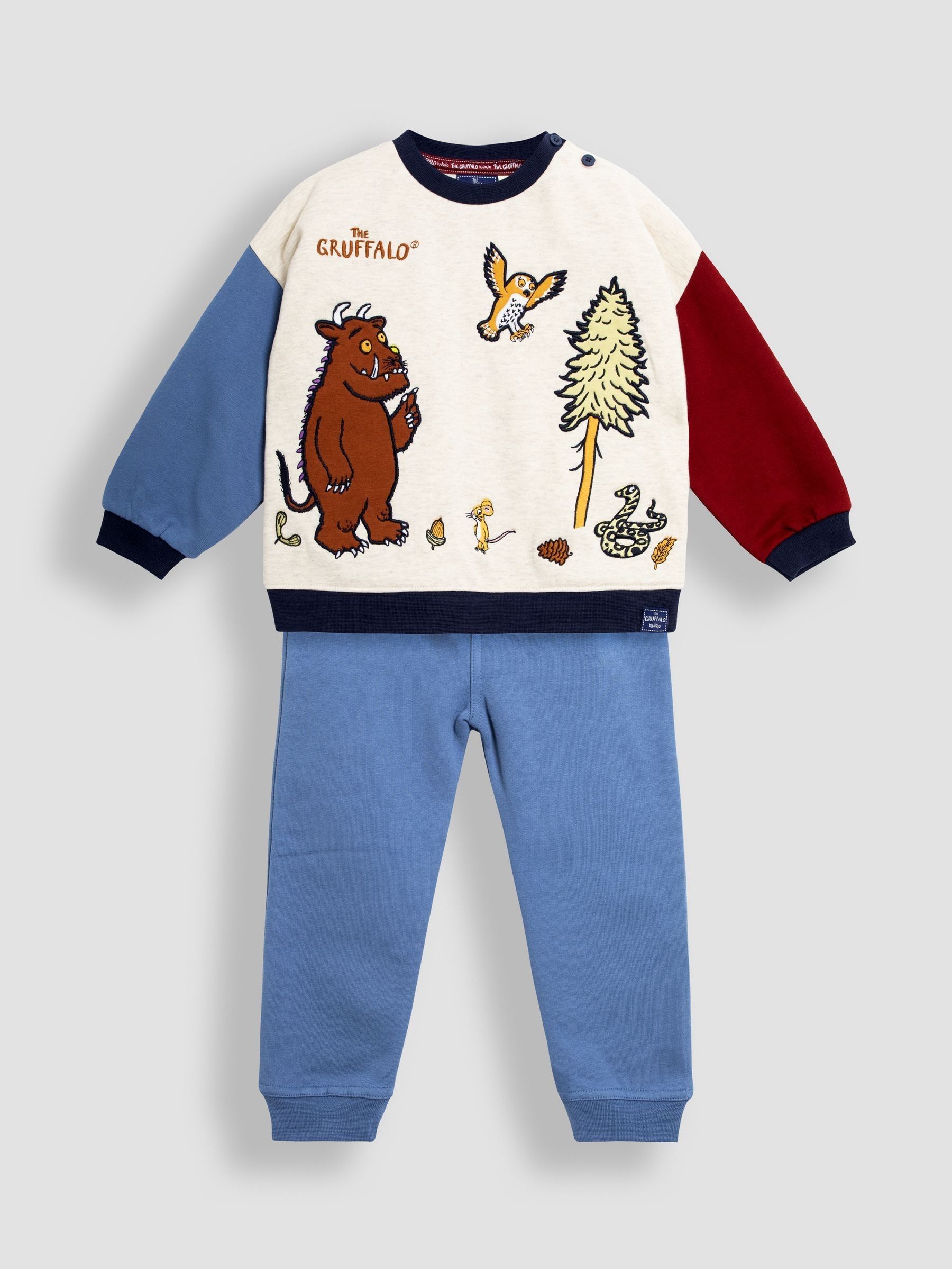 Denim Gruffalo Appliqué Sweatshirt and Joggers Set - Image 4 of 9
