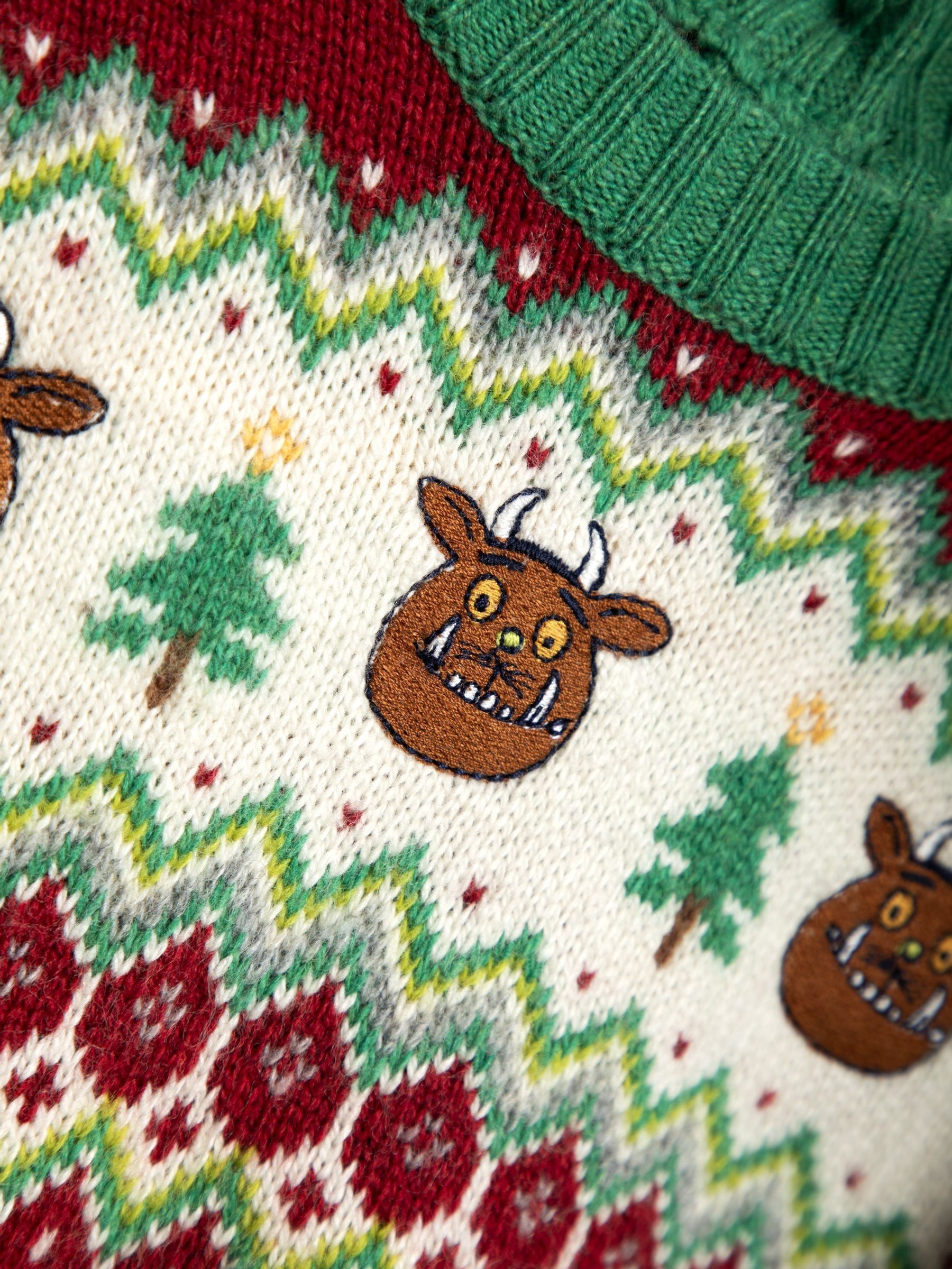 Red The Gruffalo Christmas Fairisle Pattern Jumper - Image 3 of 3