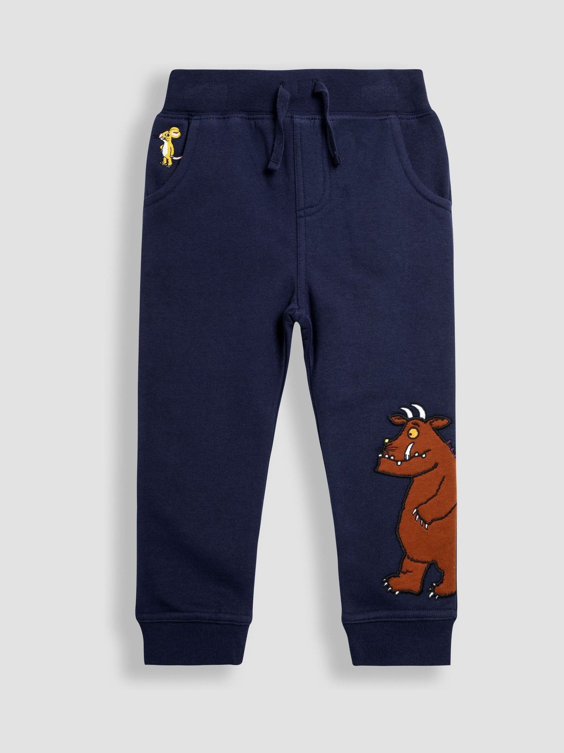 Navy Gruffalo Appliqué Joggers With Pet In Pocket - Image 1 of 3