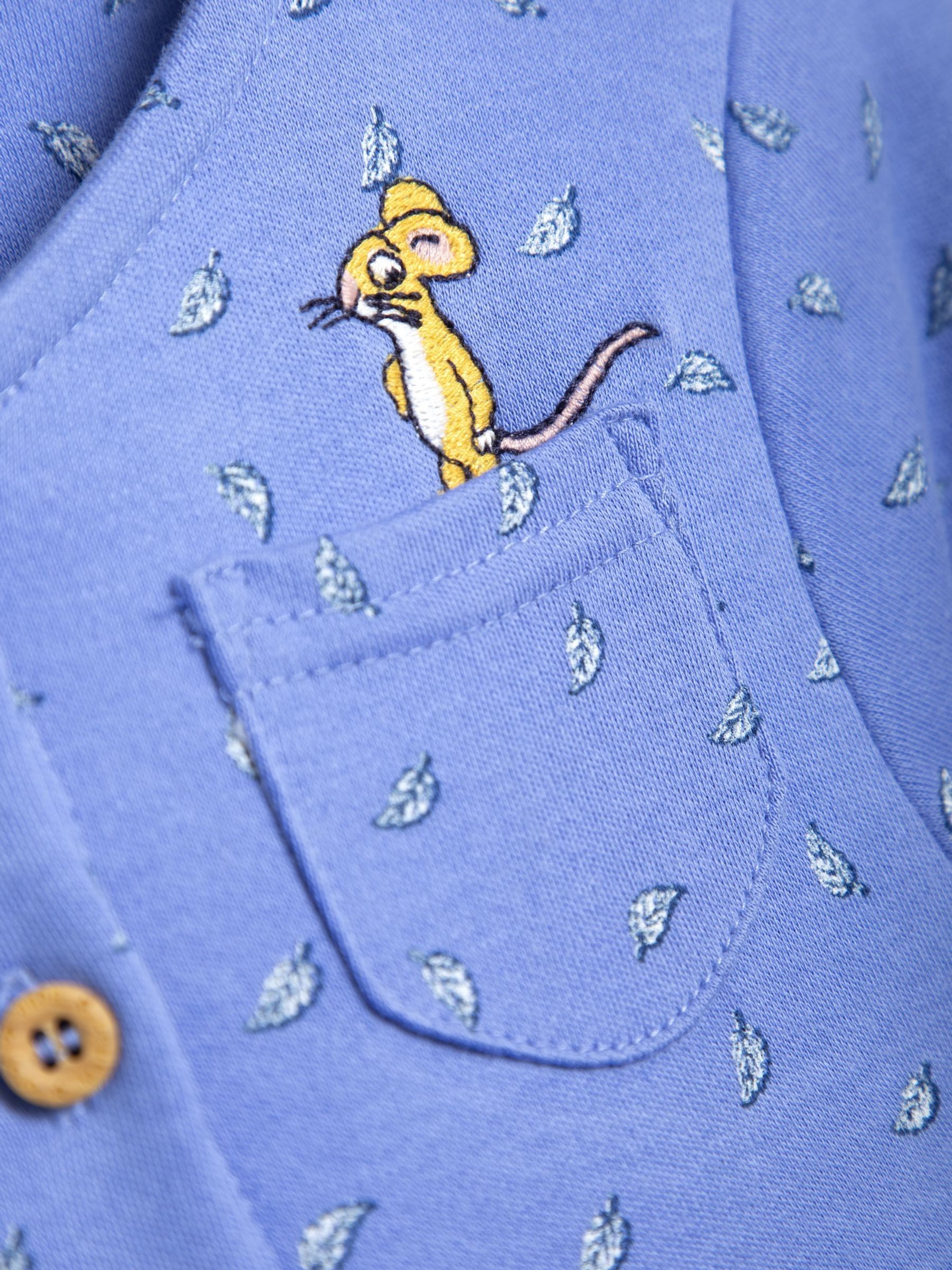 Blue The Gruffalo Appliqué Button Front Dress - Image 4 of 5