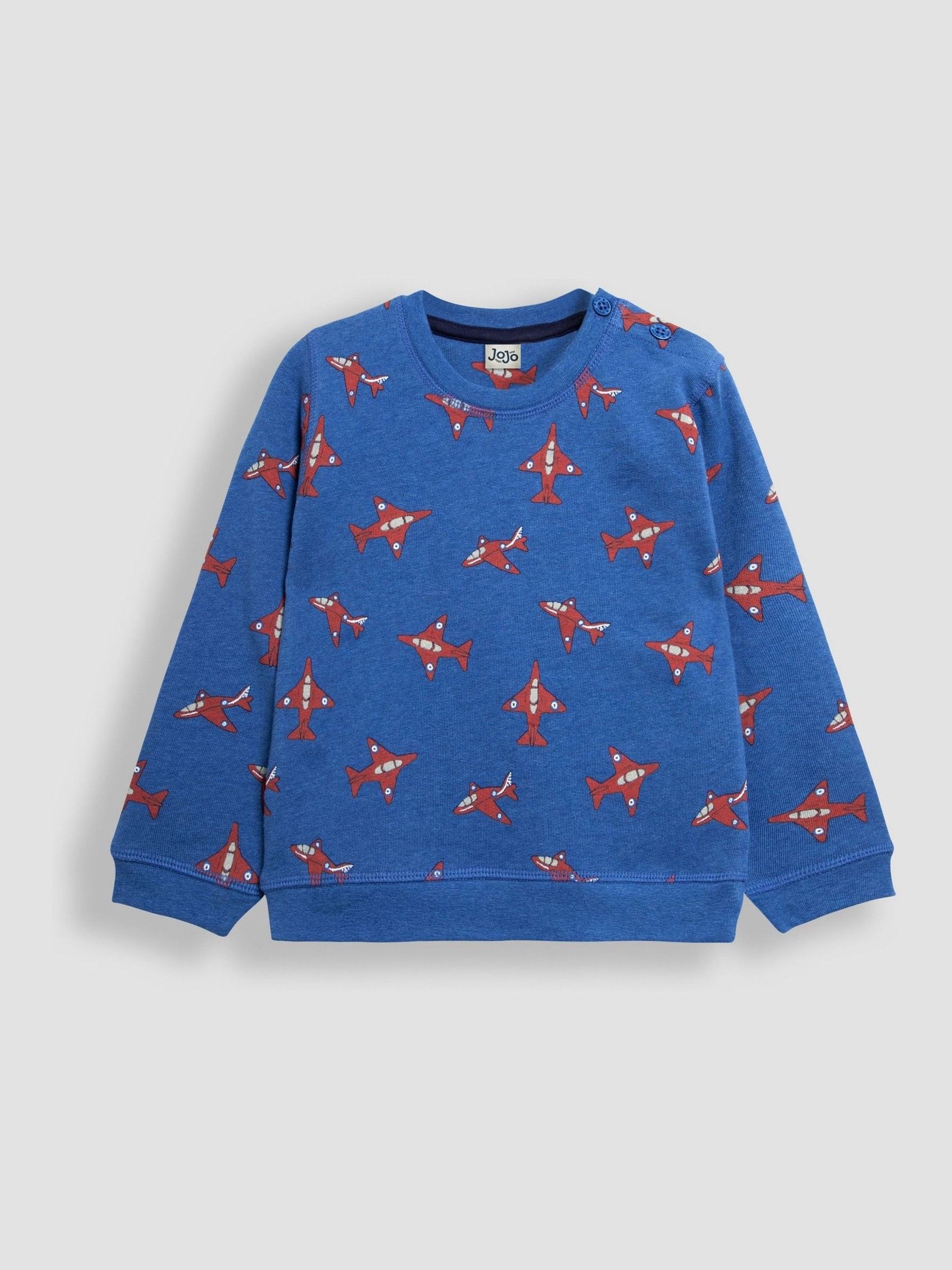 Cobalt Arrows Print Sweatshirt and Joggers Set - Image 2 of 6