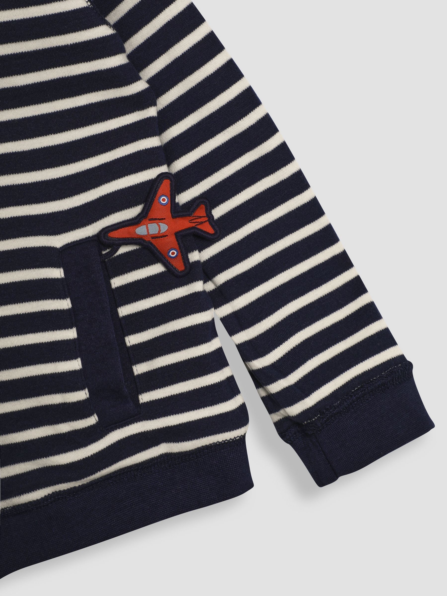 Navy Arrows Appliqué Reversible Hoodie - Image 8 of 8