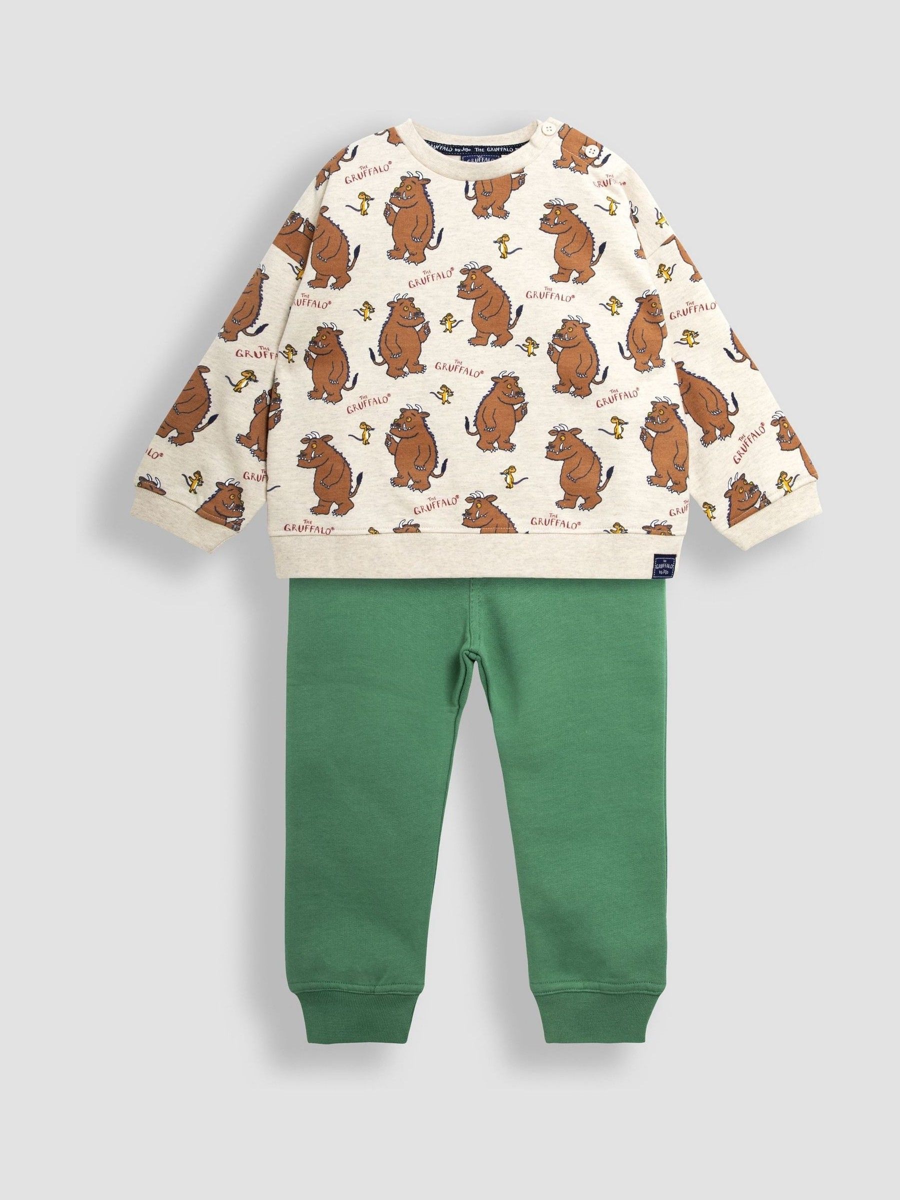 Natural Gruffalo Print Sweatshirt and Joggers Set - Image 1 of 6