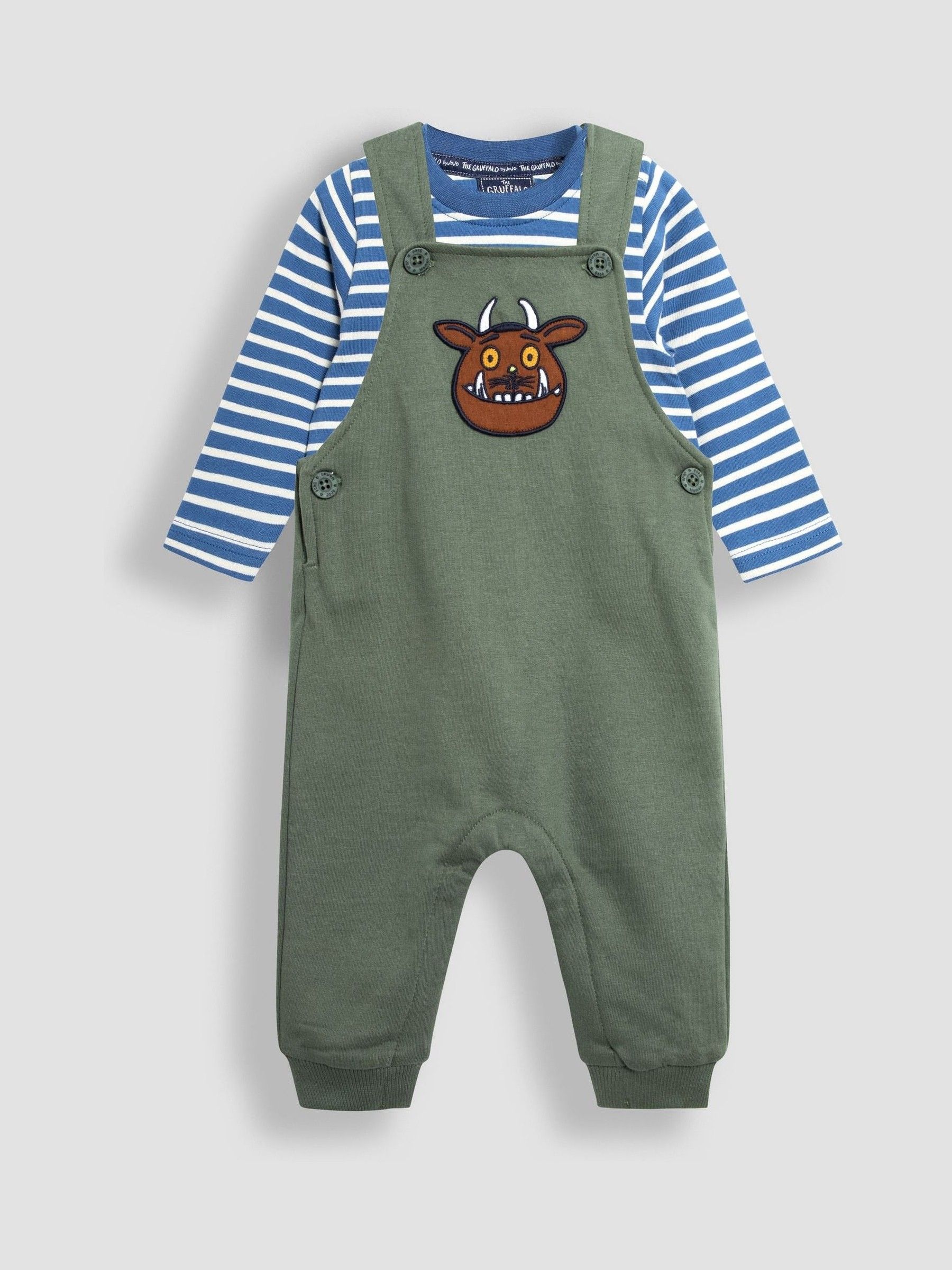 Green The Gruffalo Appliqué Dungarees and Top Set - Image 1 of 5
