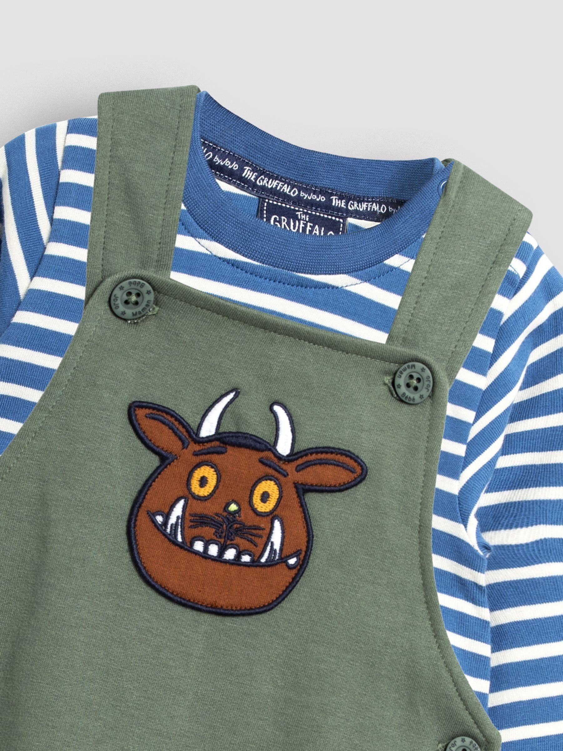 Green The Gruffalo Appliqué Dungarees and Top Set - Image 5 of 5