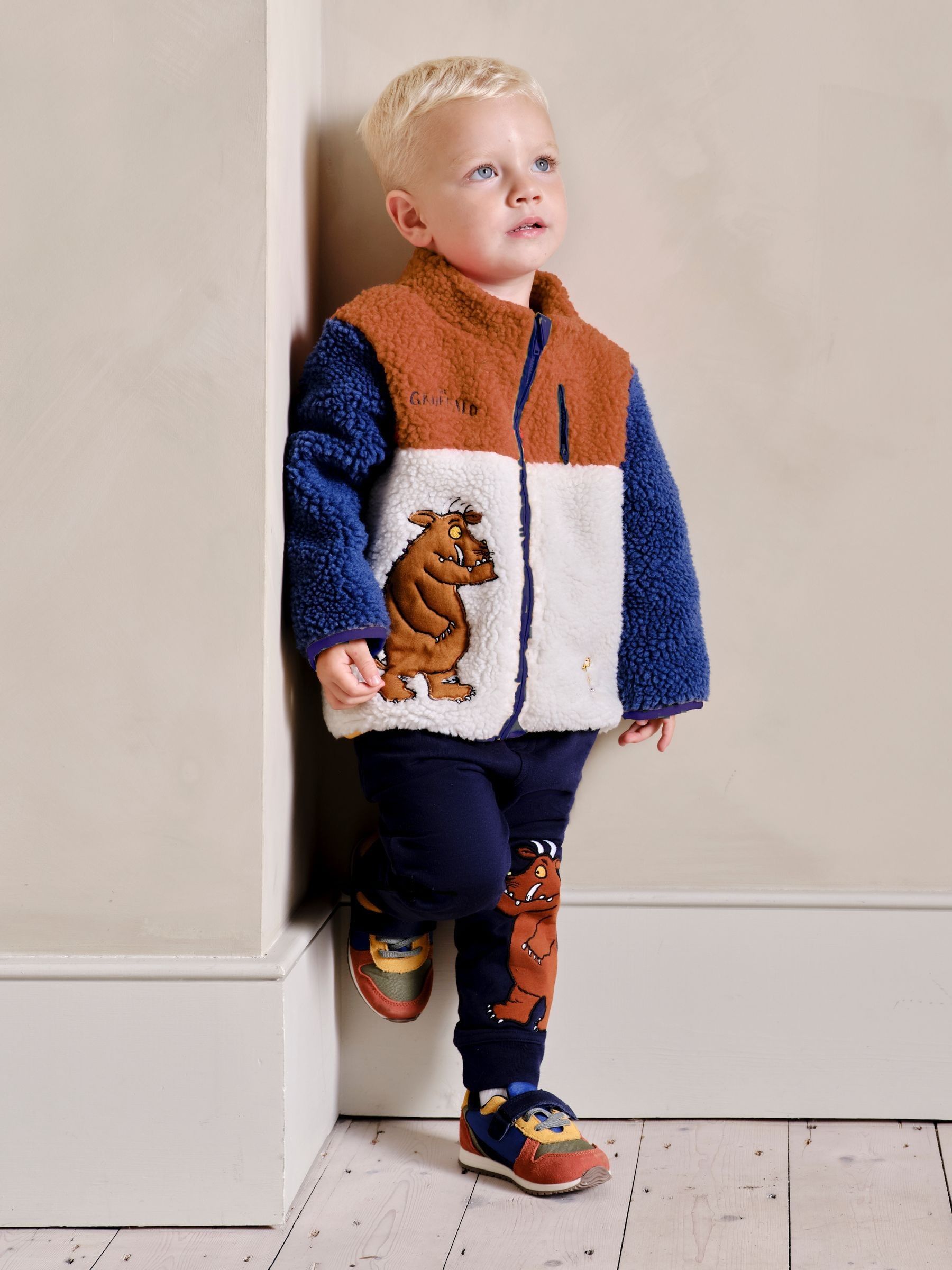 Red The Gruffalo Appliqué Zip-Up Teddy Fleece - Image 1 of 6