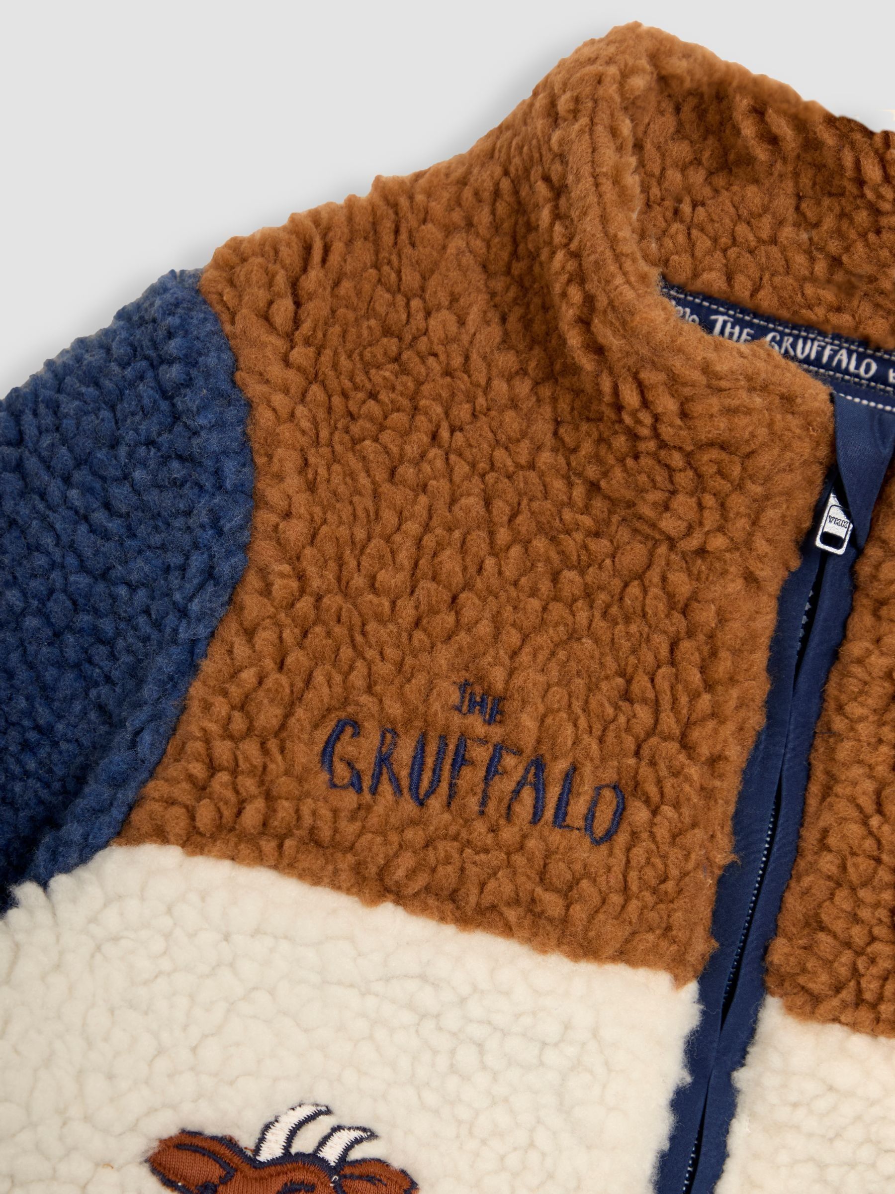 Red The Gruffalo Appliqué Zip-Up Teddy Fleece - Image 5 of 6