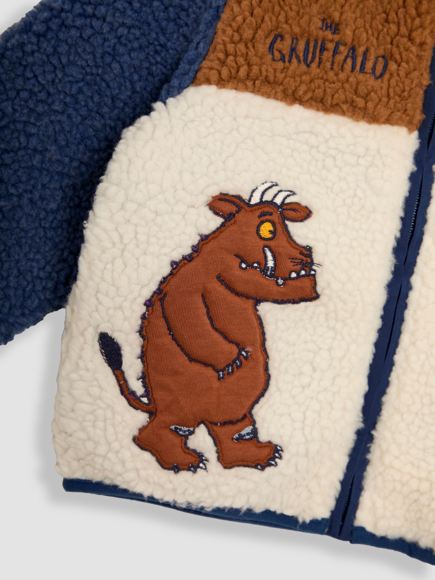 Red The Gruffalo Appliqué Zip-Up Teddy Fleece - Image 6 of 6