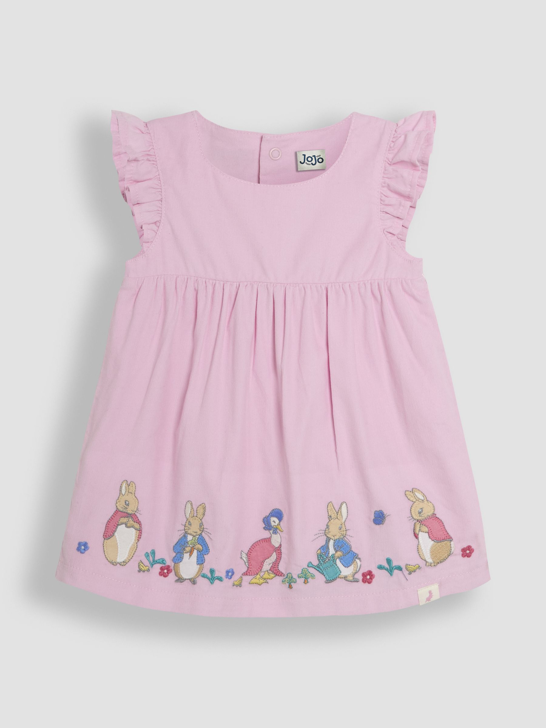 Pink Baby Peter Rabbit Embroidered Dress and Body Set - Image 6 of 10