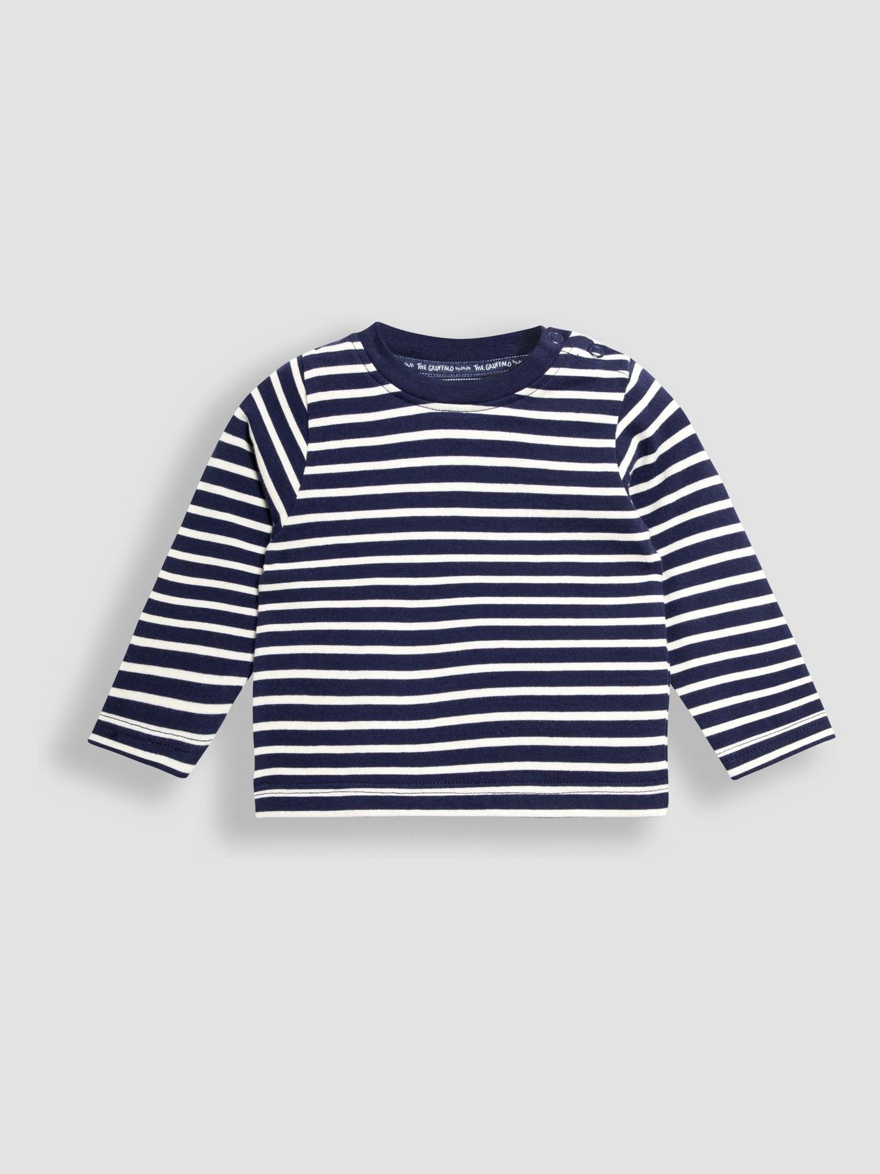 Neutral The Gruffalo Printed Dungarees and Stripe Top Set - Image 4 of 5