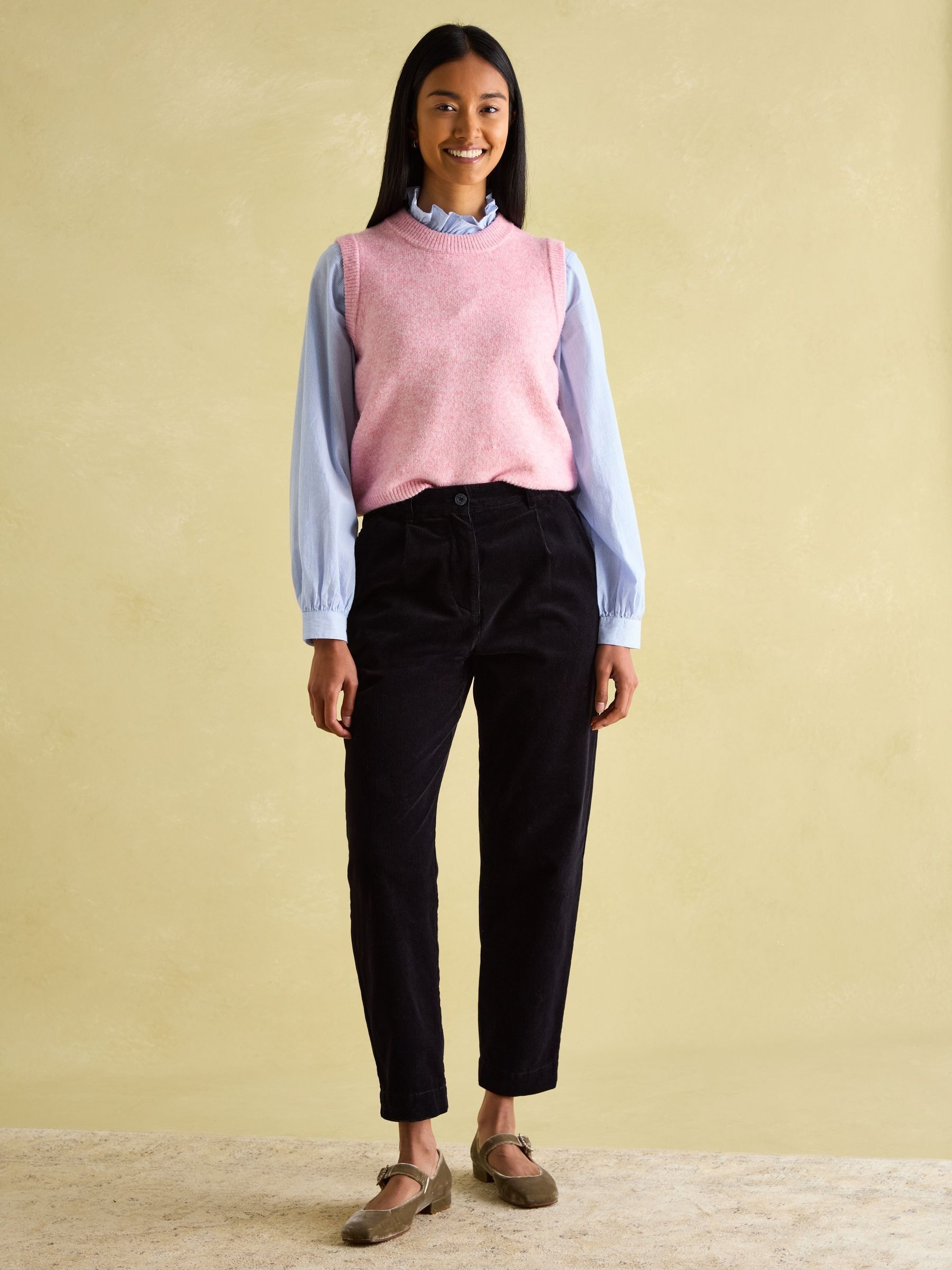 Holly Pink Regular Fit Knitted Vest - Image 4 of 7