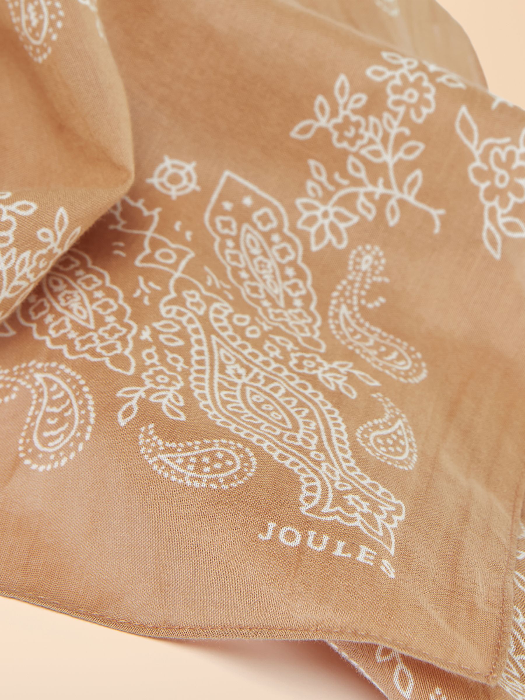 Dapper Tan Brown Cotton Scarf - Image 3 of 3