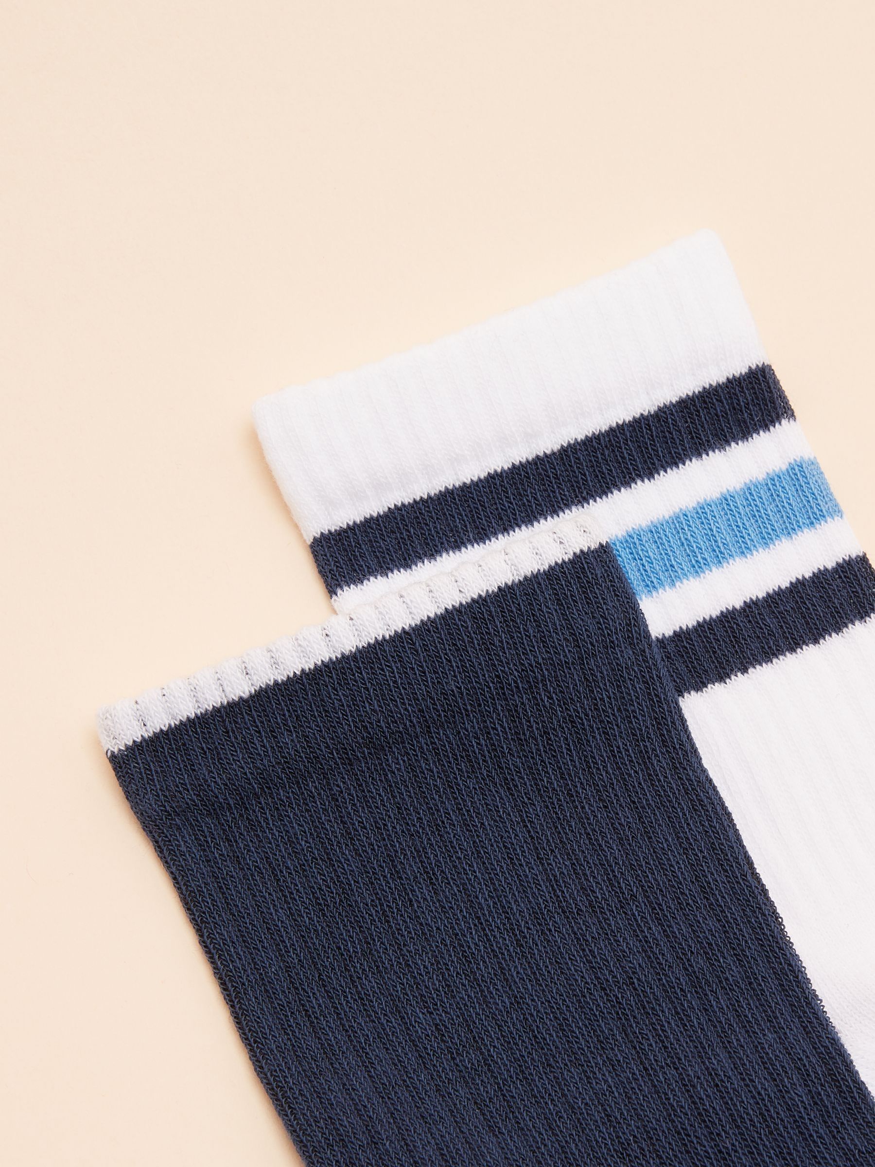 Men's Volley Navy Pack of Two Tennis Socks - Image 2 of 5