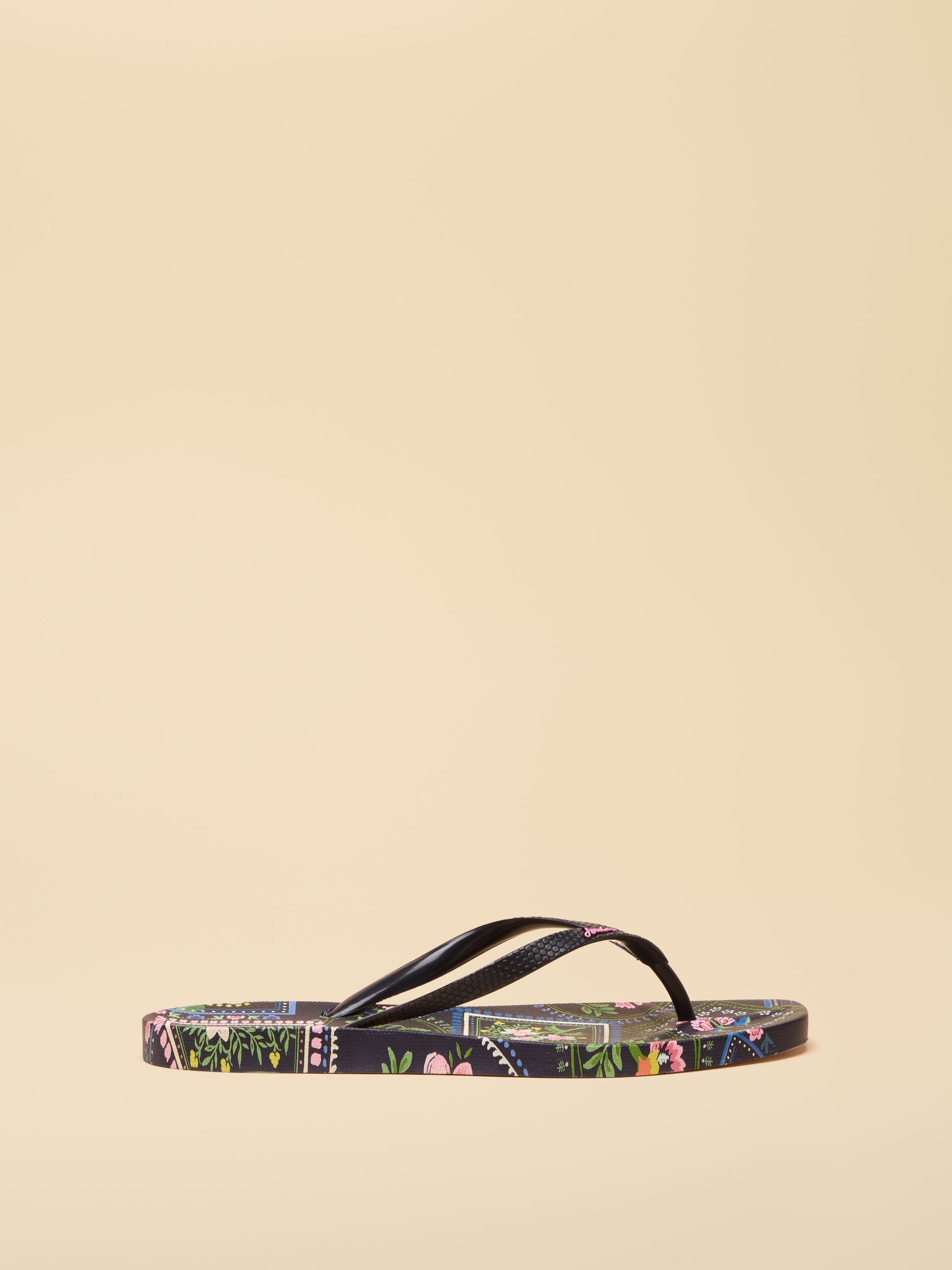 Sunvale Navy Tile Print Flip Flops - Image 2 of 5